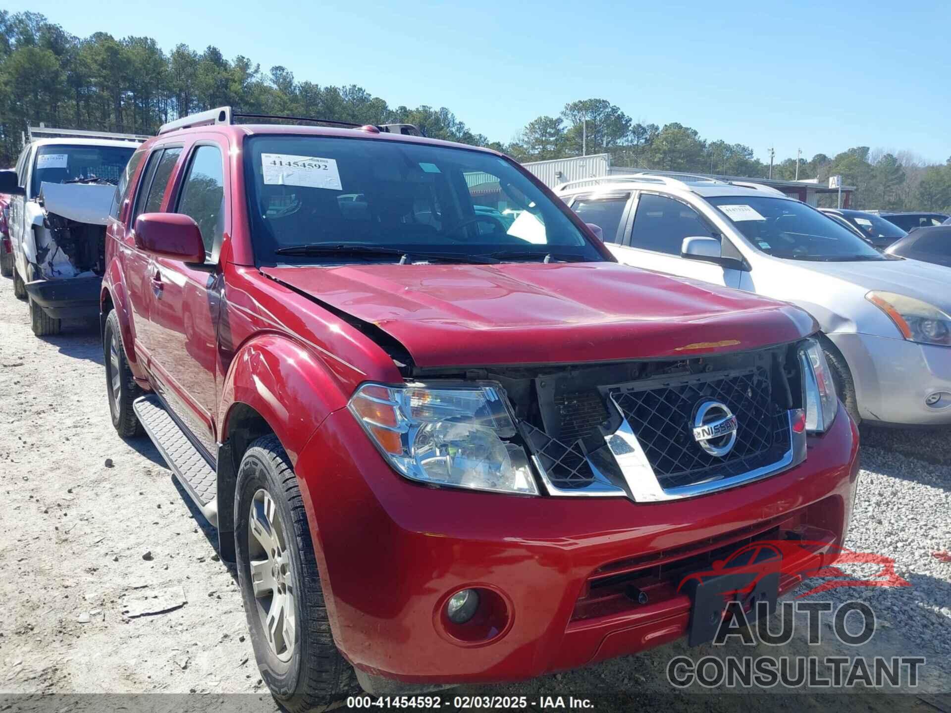 NISSAN PATHFINDER 2010 - 5N1AR1NN2AC607713