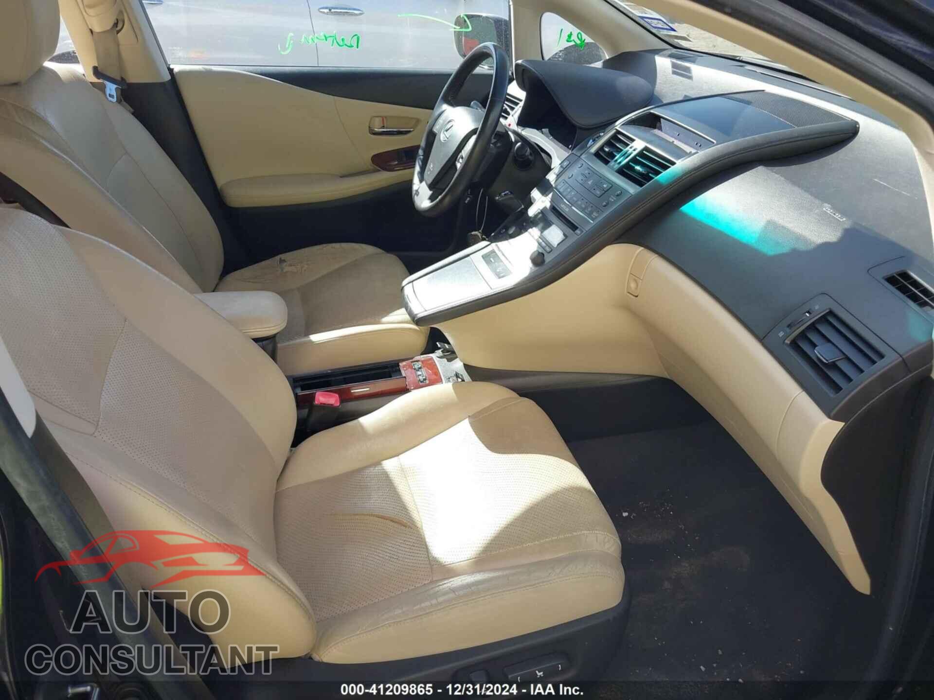 LEXUS HS 250H 2010 - JTHBB1BAXA2017701