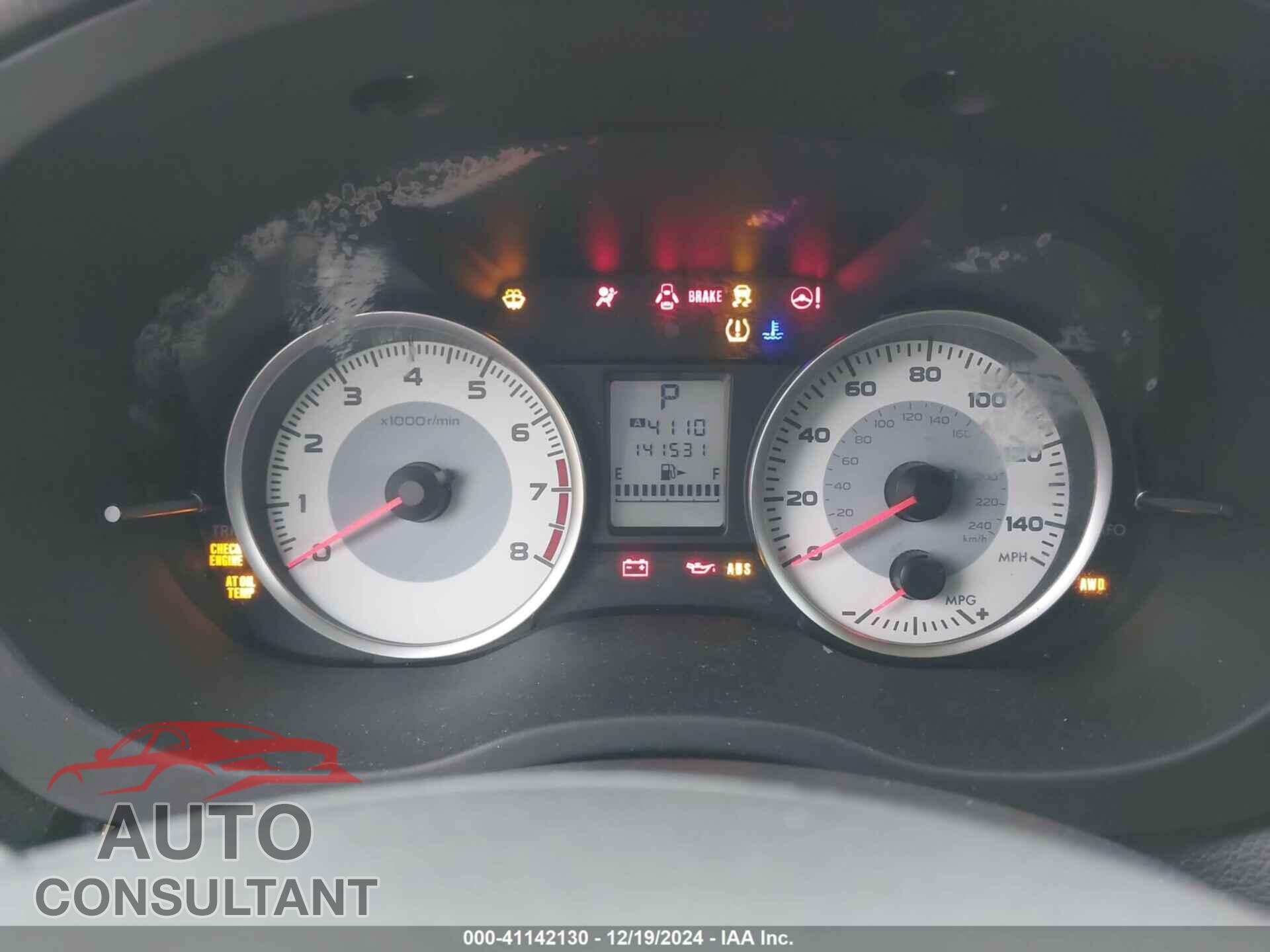 SUBARU IMPREZA 2012 - JF1GPAA63CH208341
