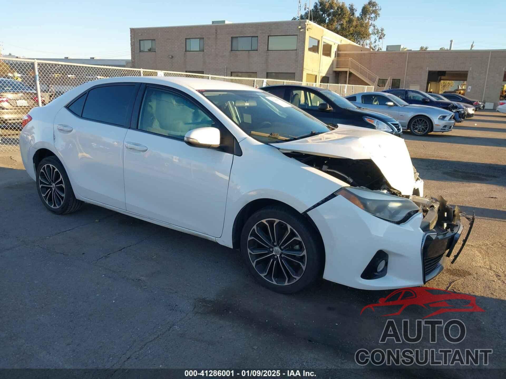 TOYOTA COROLLA 2016 - 5YFBURHE4GP378226