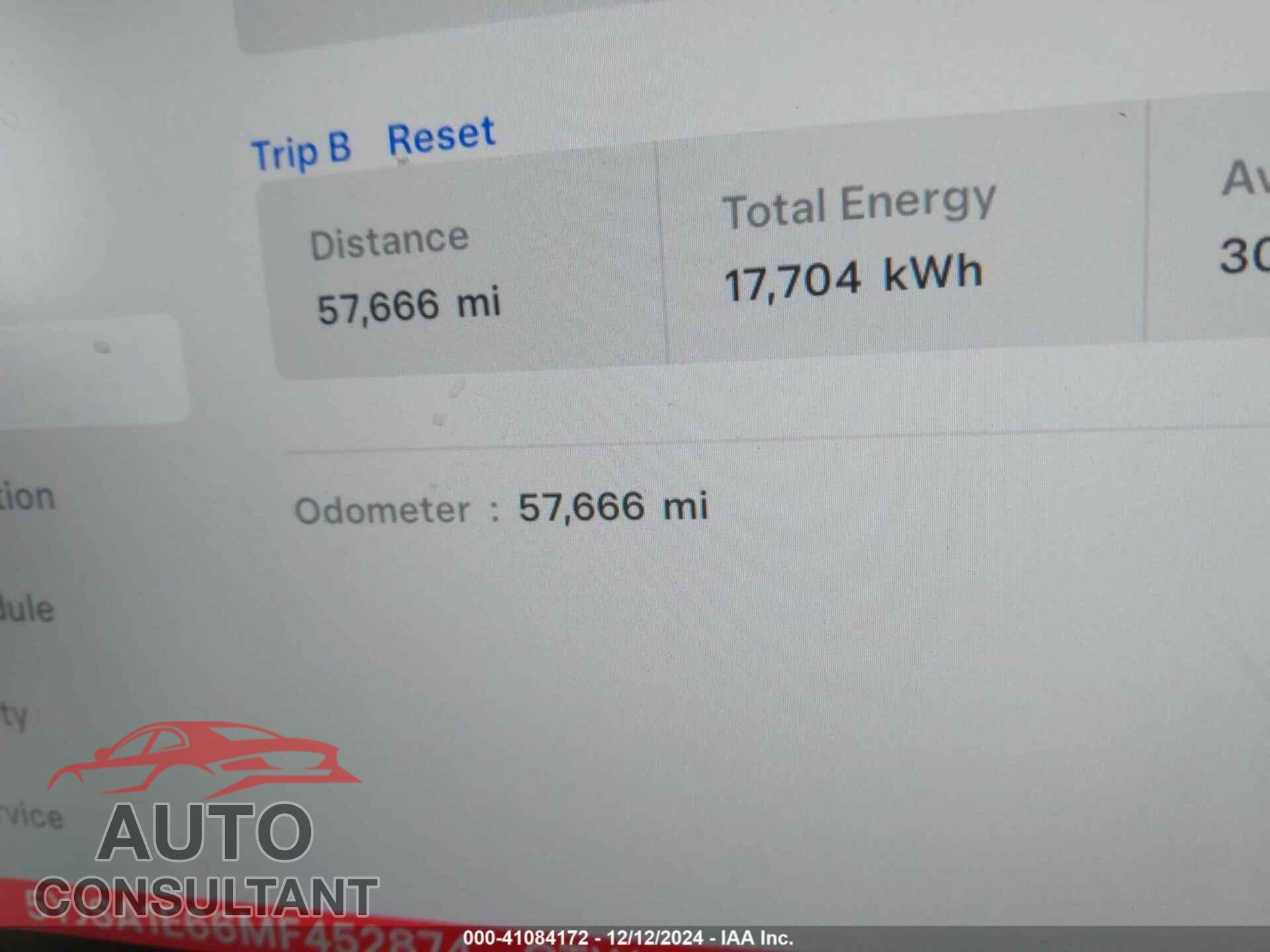 TESLA MODEL S 2021 - 5YJSA1E66MF452874