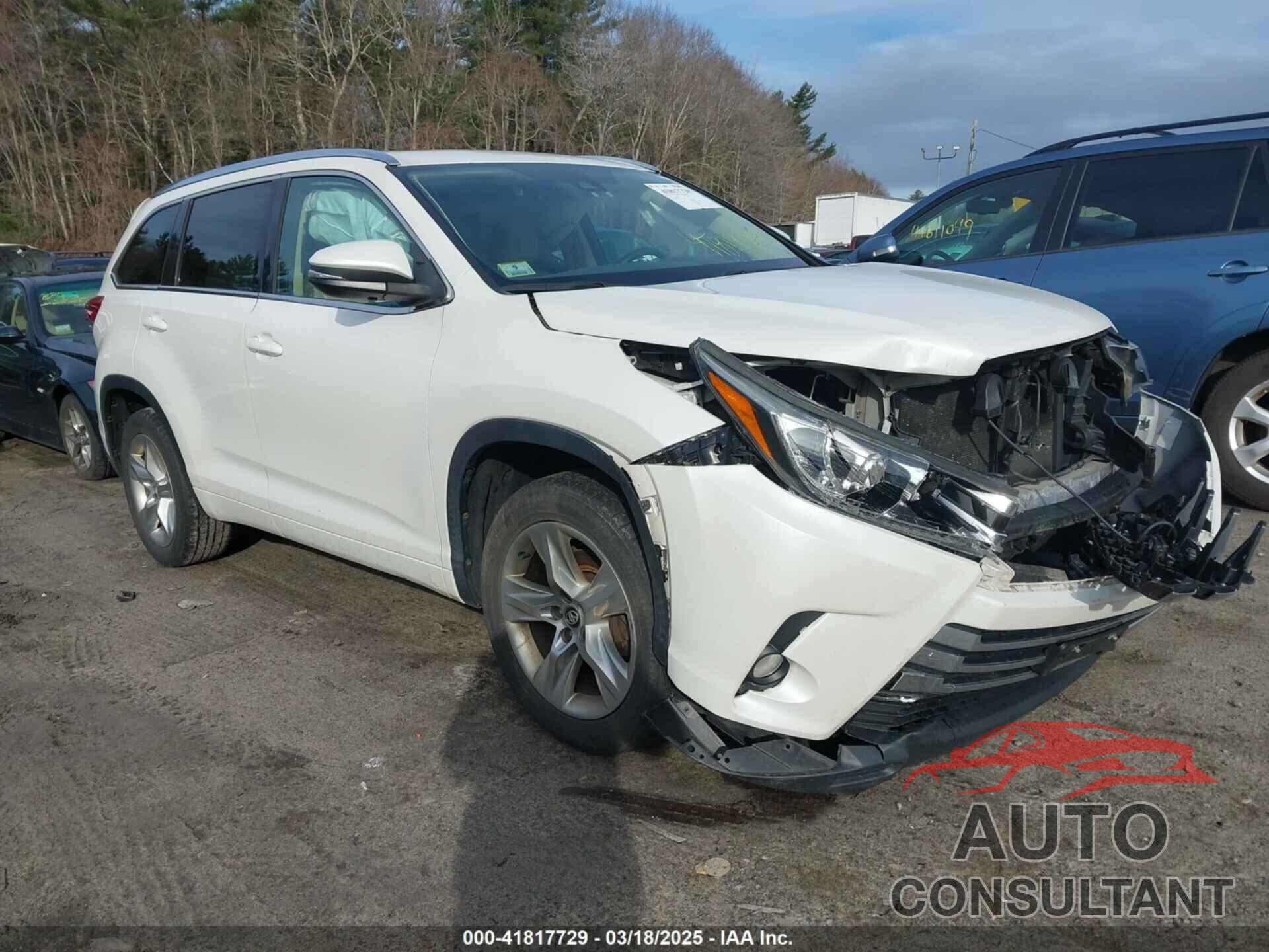TOYOTA HIGHLANDER 2017 - 5TDYZRFH5HS225663