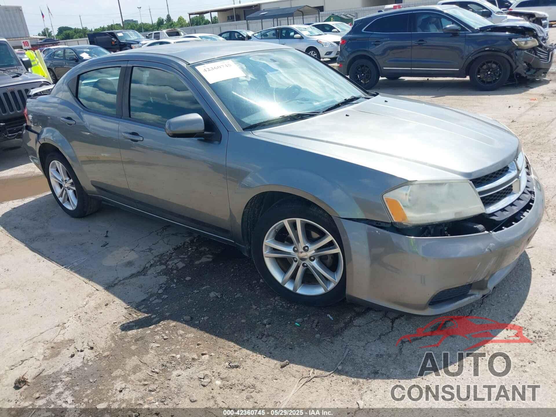 DODGE AVENGER 2012 - 1C3CDZCB9CN212328