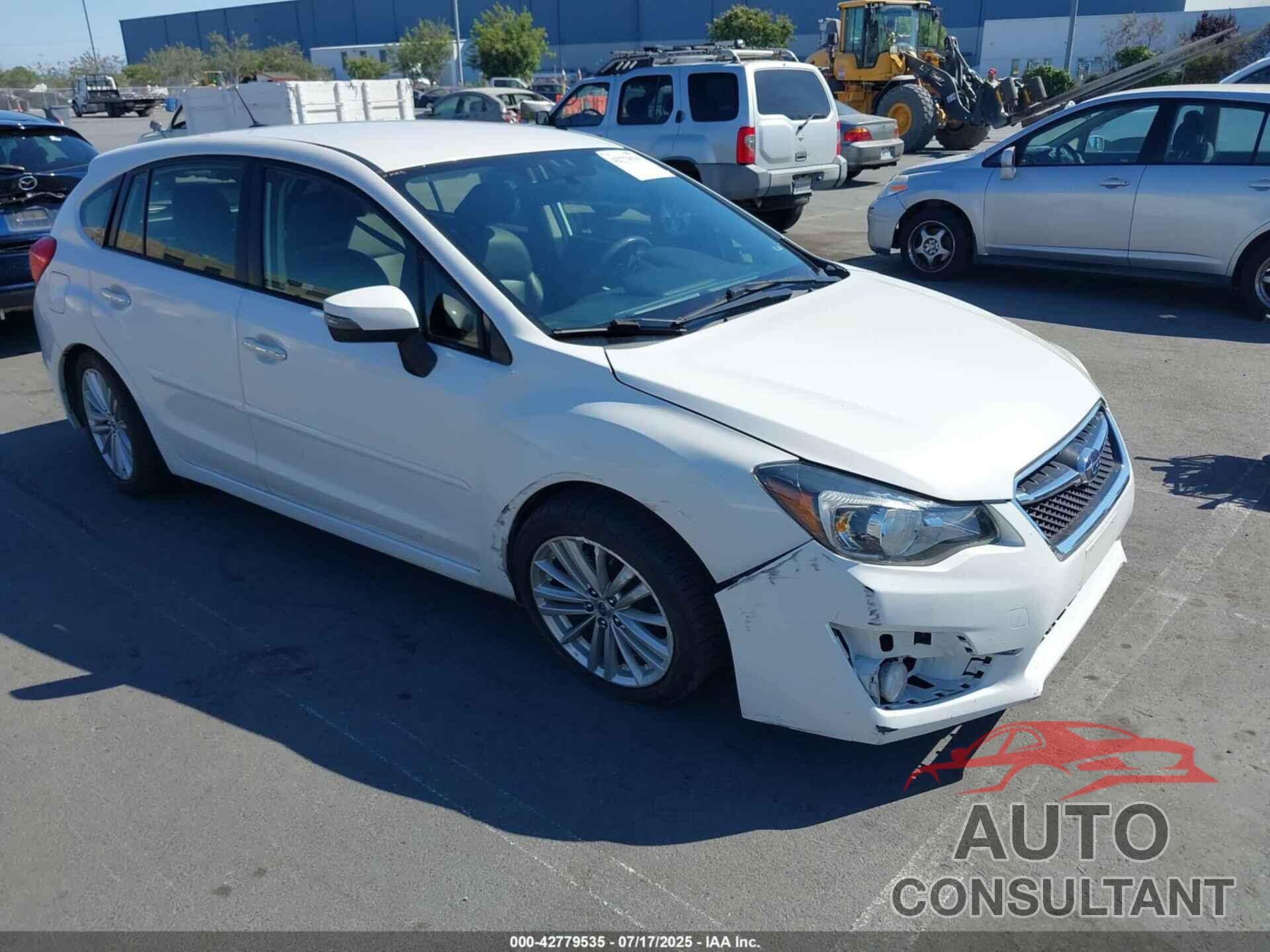 SUBARU IMPREZA 2015 - JF1GPAM67F8318390
