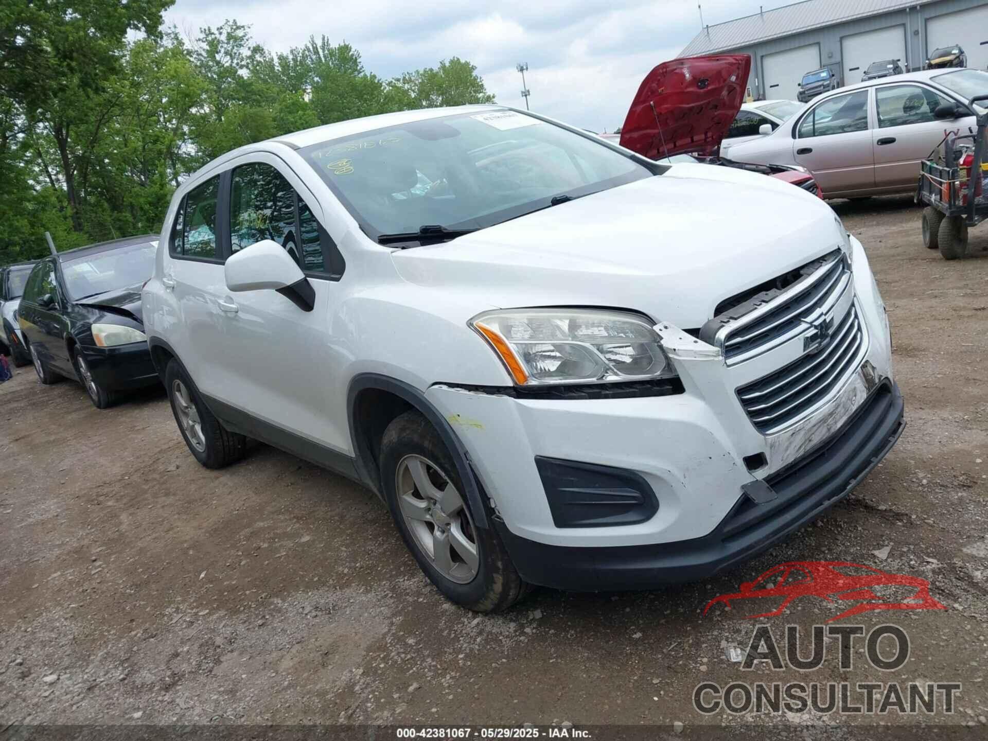 CHEVROLET TRAX 2016 - 3GNCJNSB3GL129036