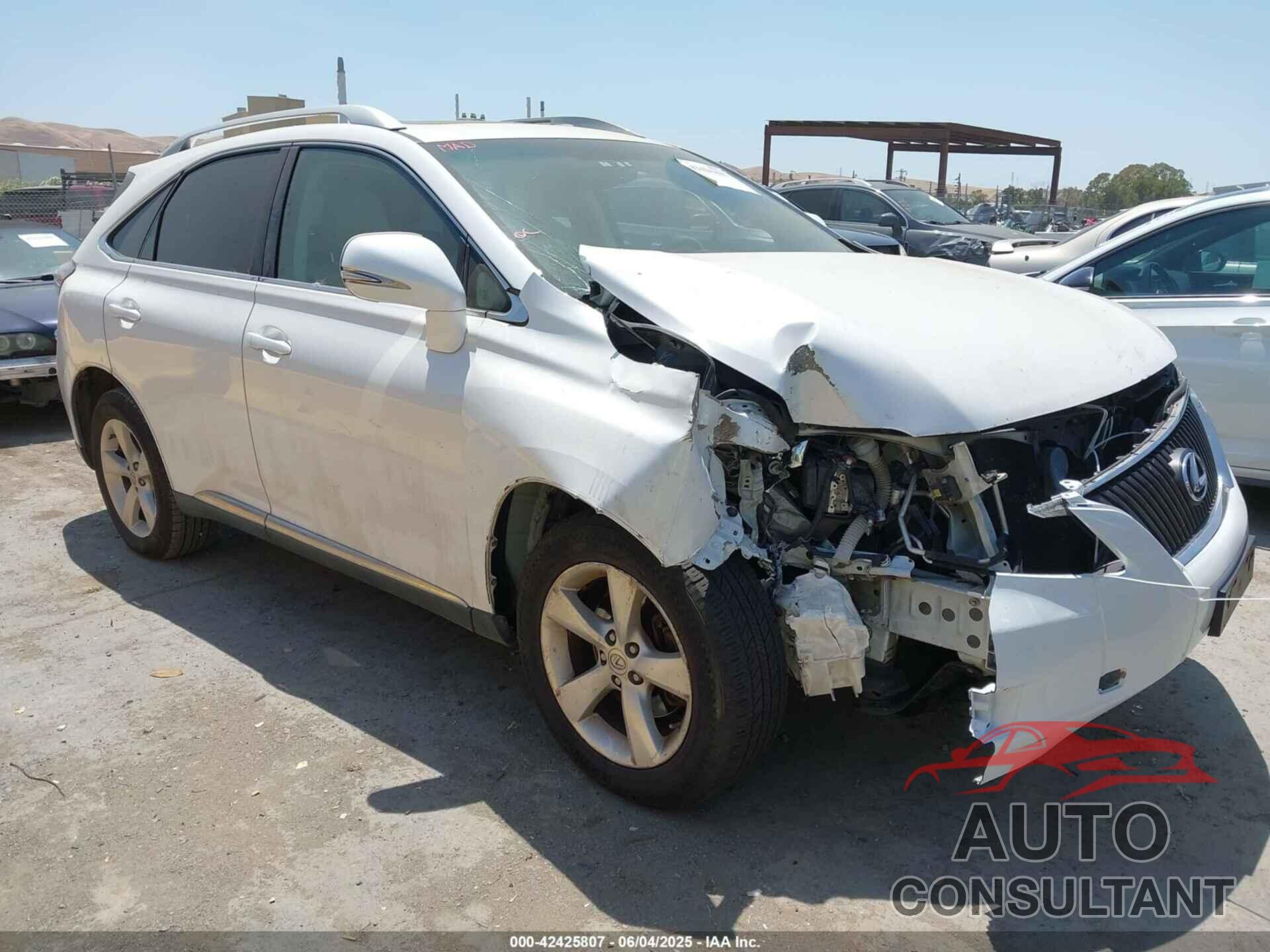 LEXUS RX 350 2011 - 2T2ZK1BA3BC050067