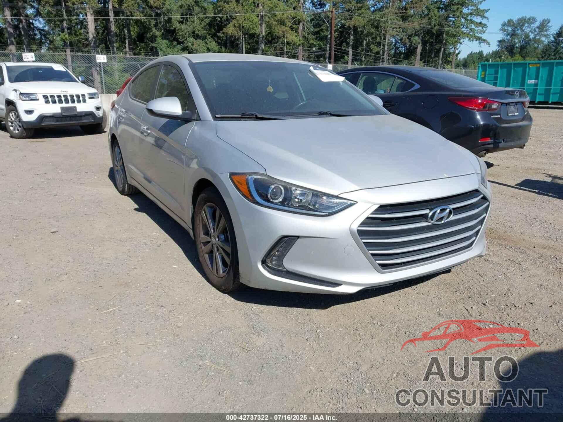 HYUNDAI ELANTRA 2017 - KMHD84LF2HU155926