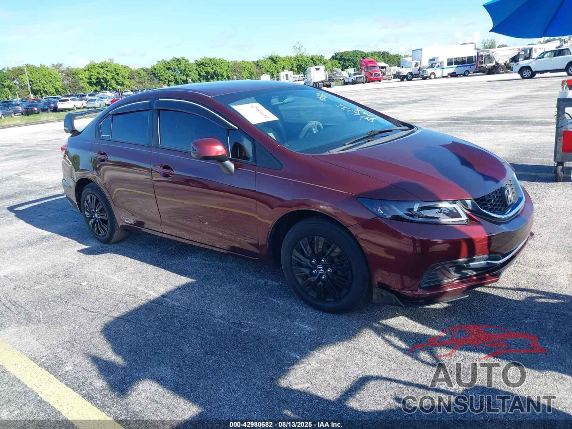 HONDA CIVIC 2013 - 19XFB2F59DE006332