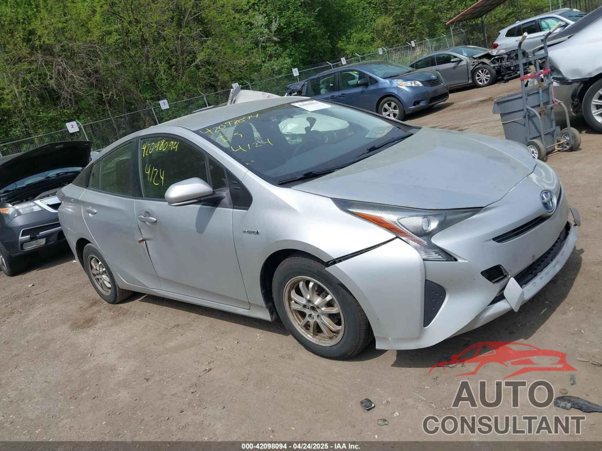 TOYOTA PRIUS 2016 - JTDKBRFU1G3514529