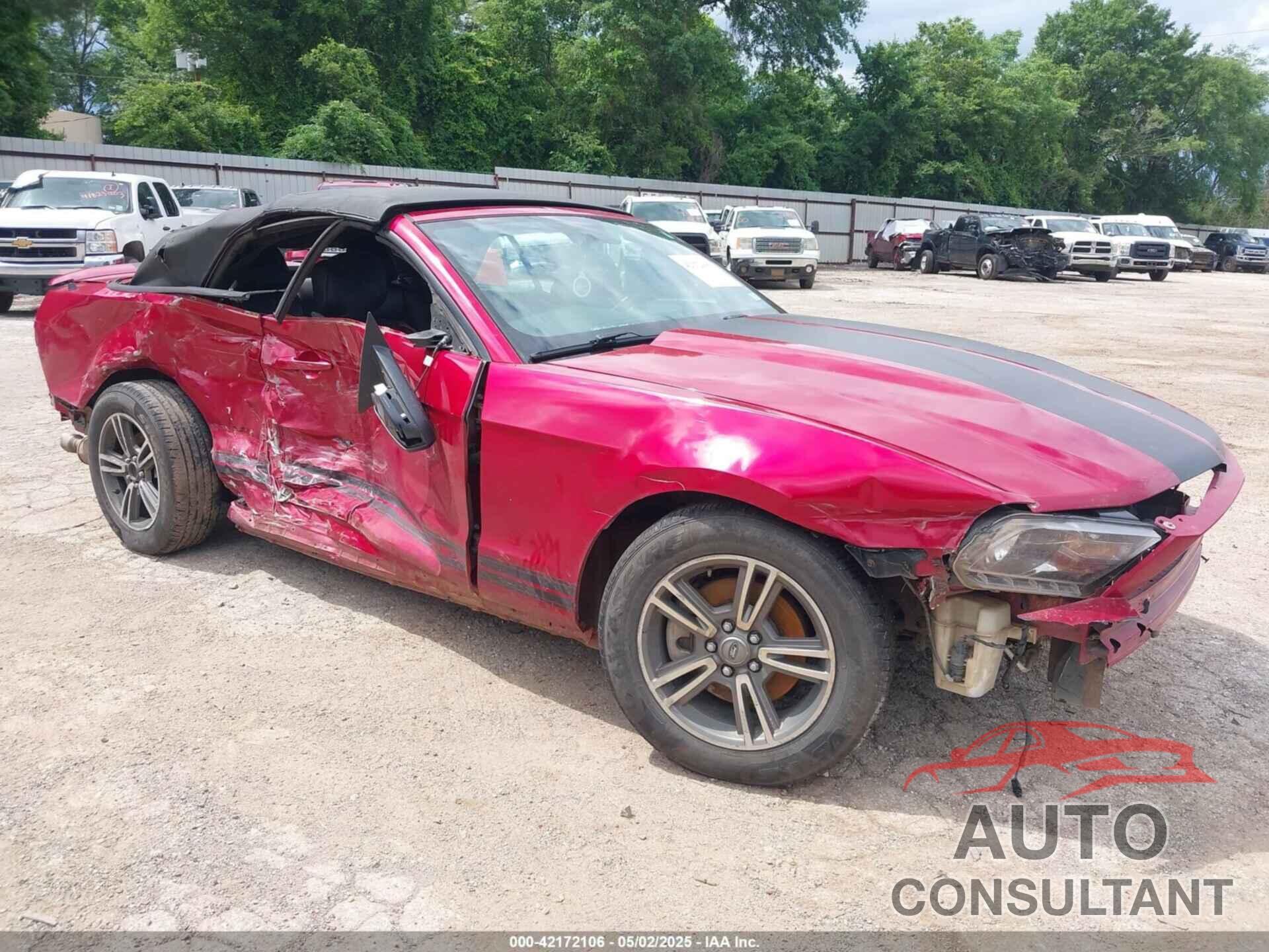FORD MUSTANG 2012 - 1ZVBP8EM5C5286673