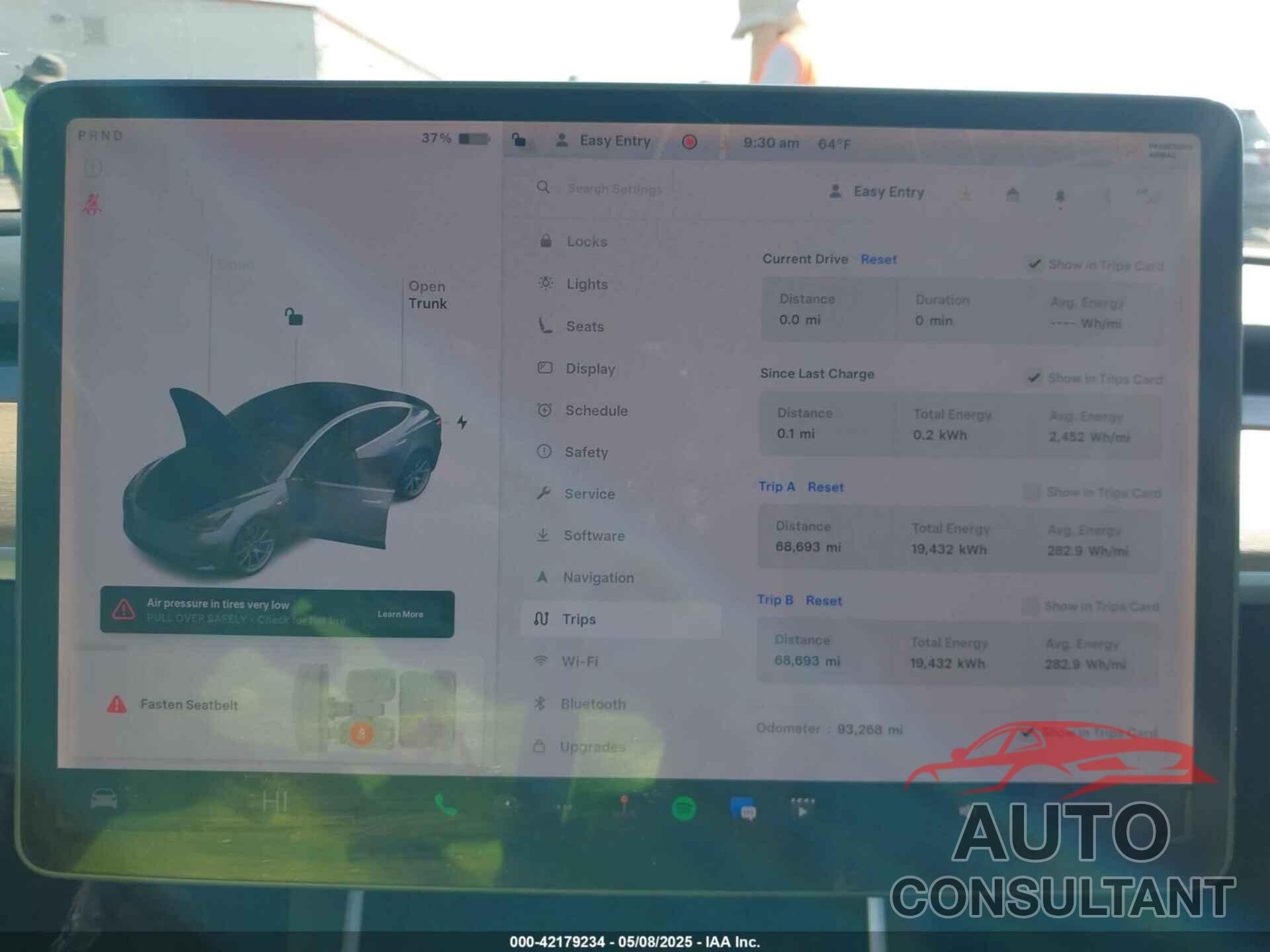 TESLA MODEL 3 2019 - 5YJ3E1EB6KF386474