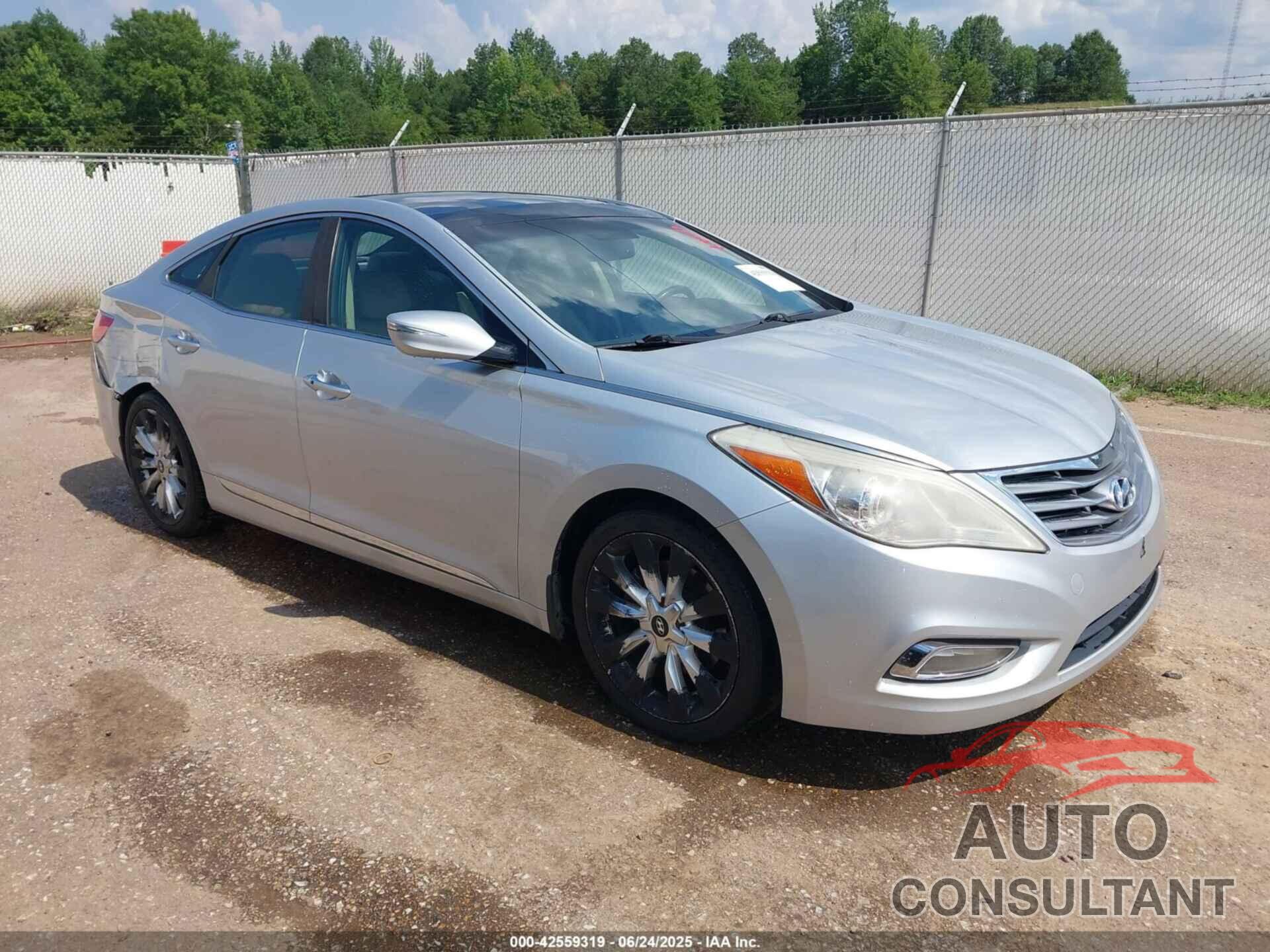 HYUNDAI AZERA 2012 - KMHFH4JGXCA182208