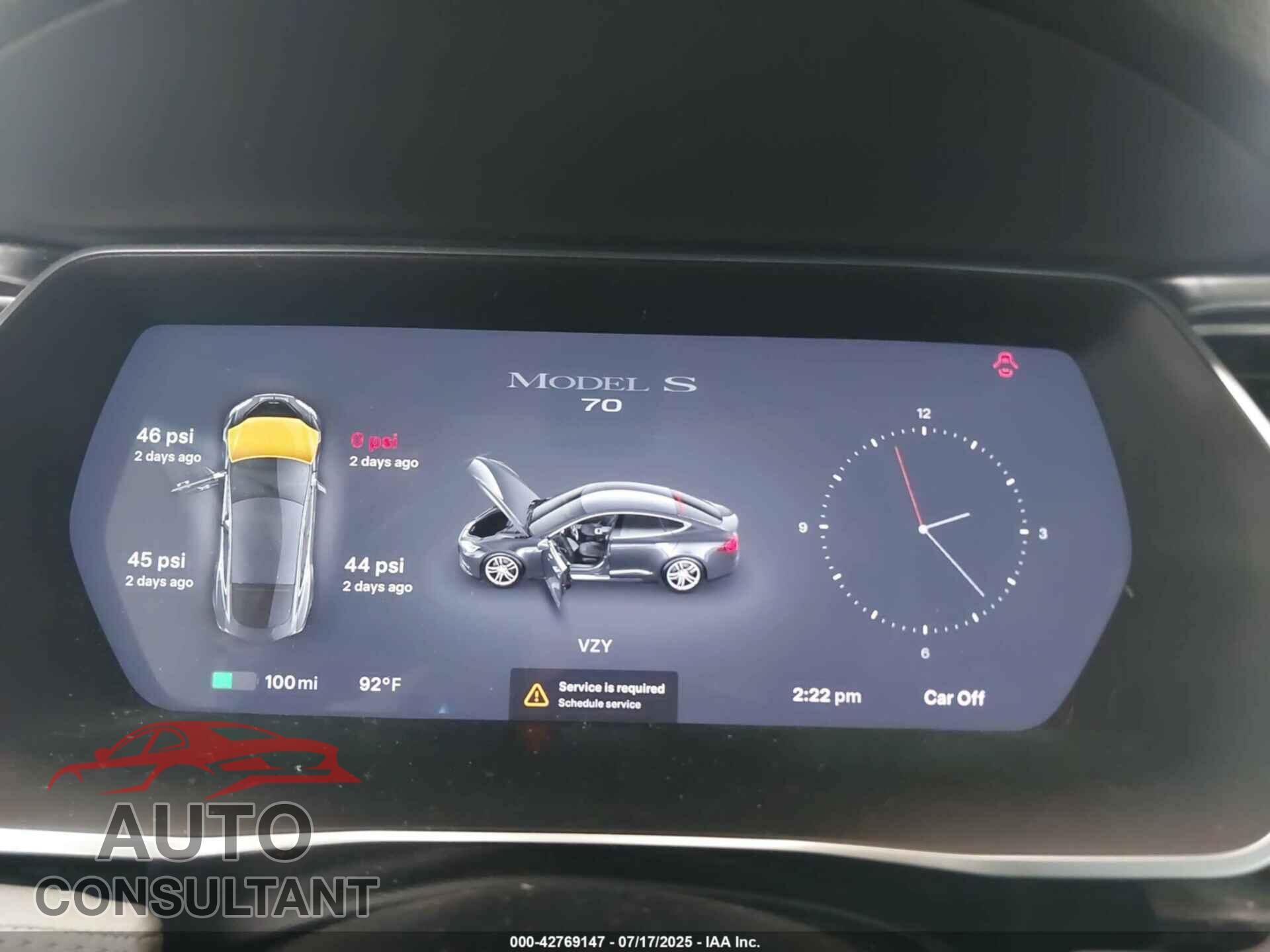 TESLA MODEL S 2015 - 5YJSA1S12FF100404