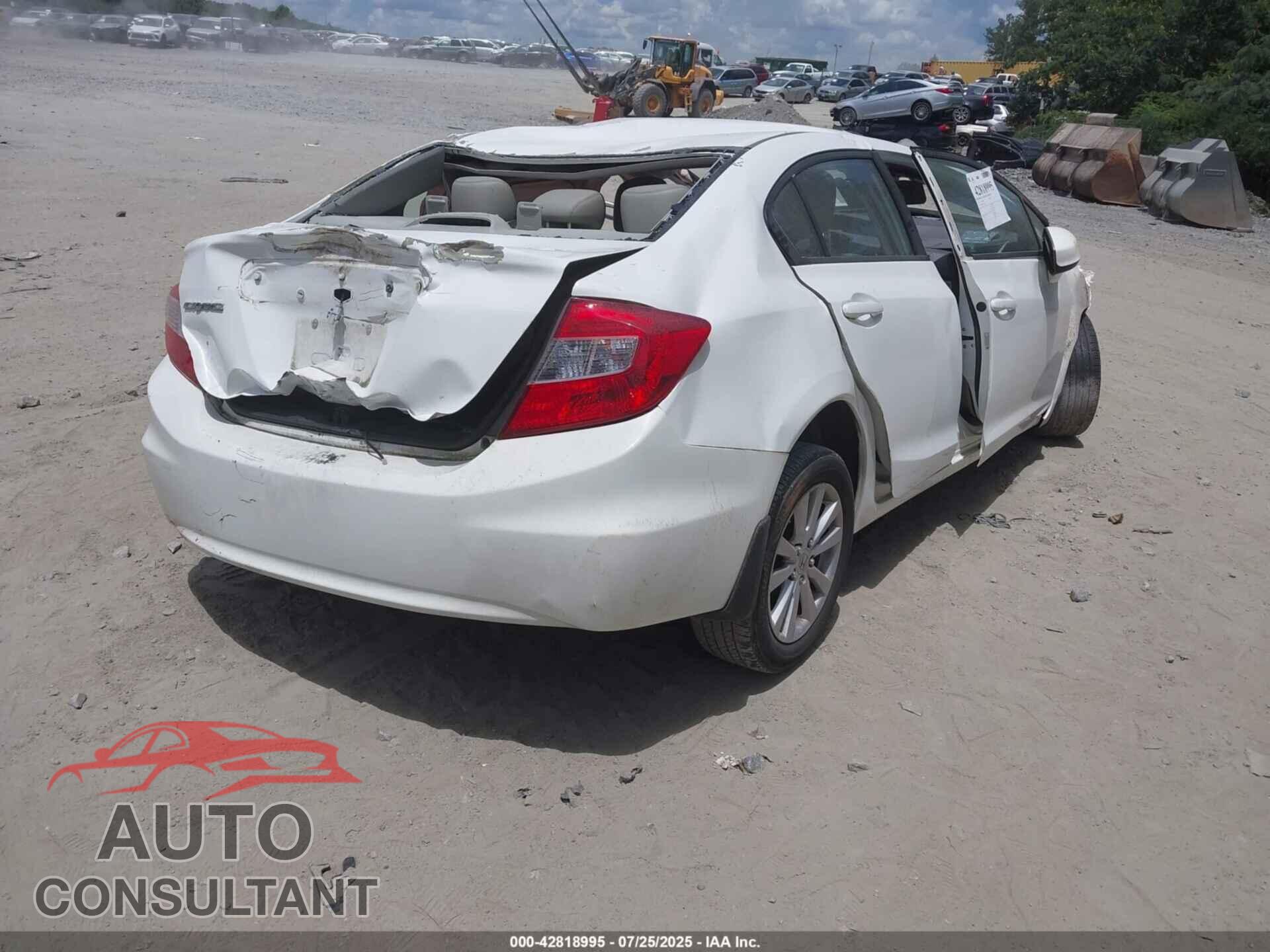 HONDA CIVIC 2012 - 19XFB2F97CE071343