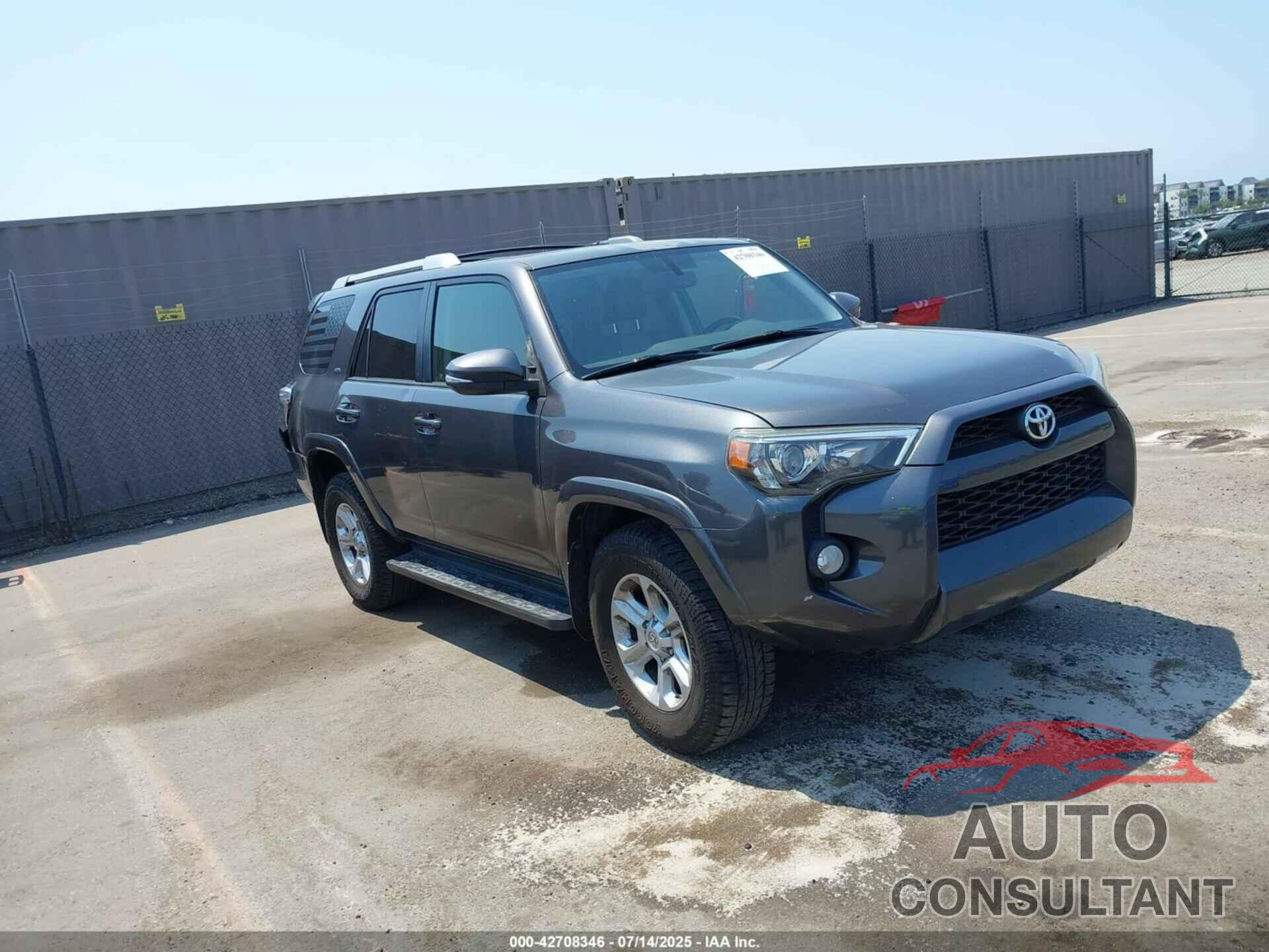 TOYOTA 4RUNNER 2016 - JTEZU5JR7G5127441