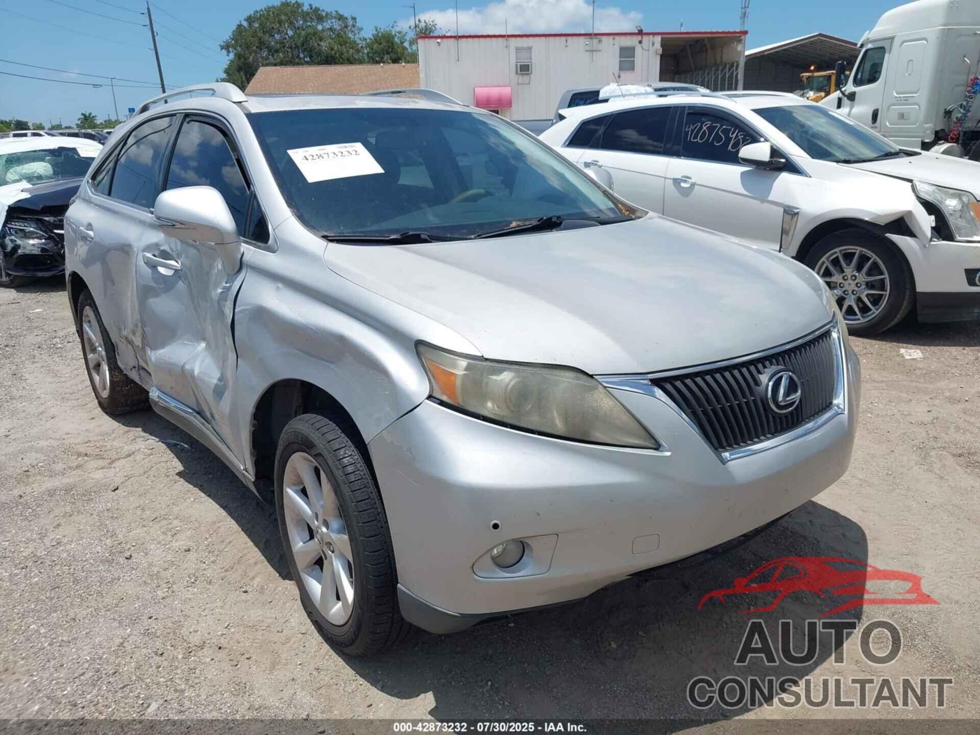 LEXUS RX 350 2010 - 2T2ZK1BA4AC017643