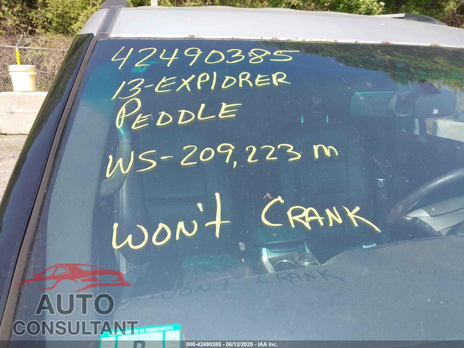 FORD EXPLORER 2013 - 1FM5K8D82DGC91298