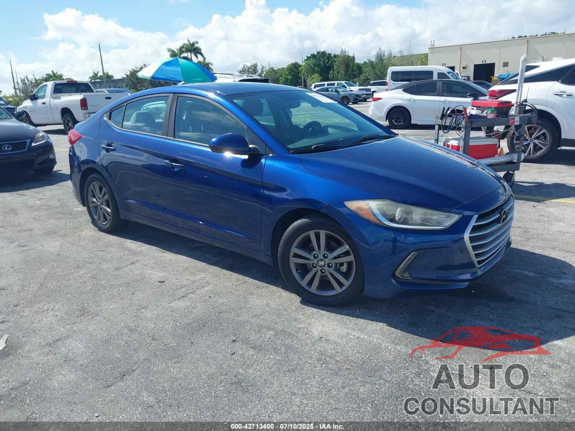 HYUNDAI ELANTRA 2018 - 5NPD84LF5JH248282