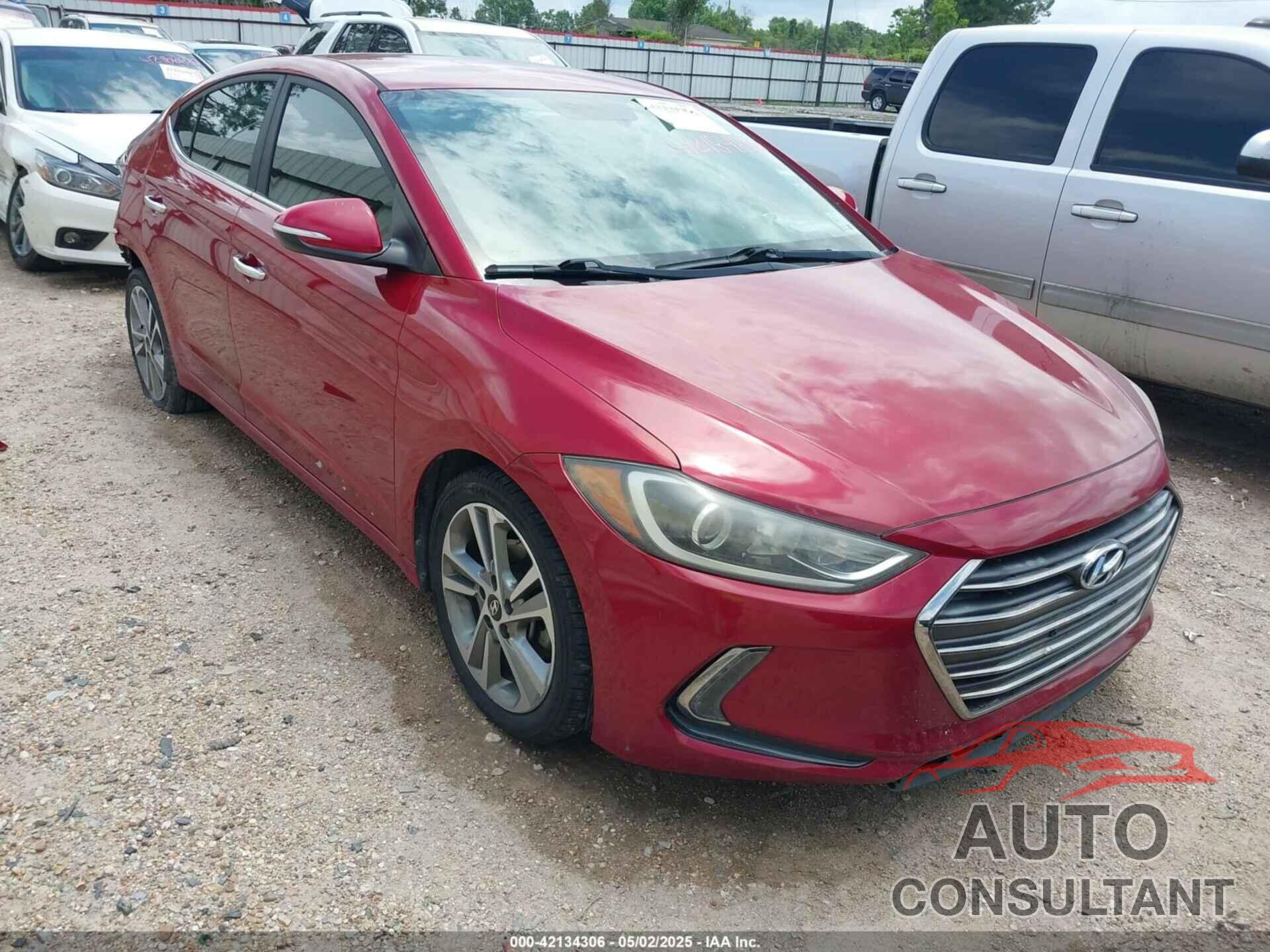 HYUNDAI ELANTRA 2017 - KMHD84LF4HU267868