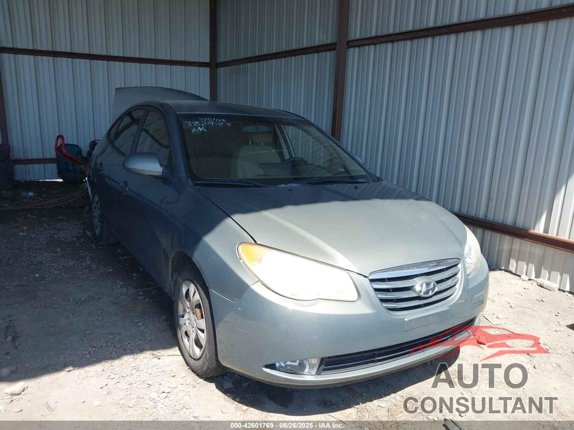 HYUNDAI ELANTRA 2010 - KMHDU4AD5AU018191