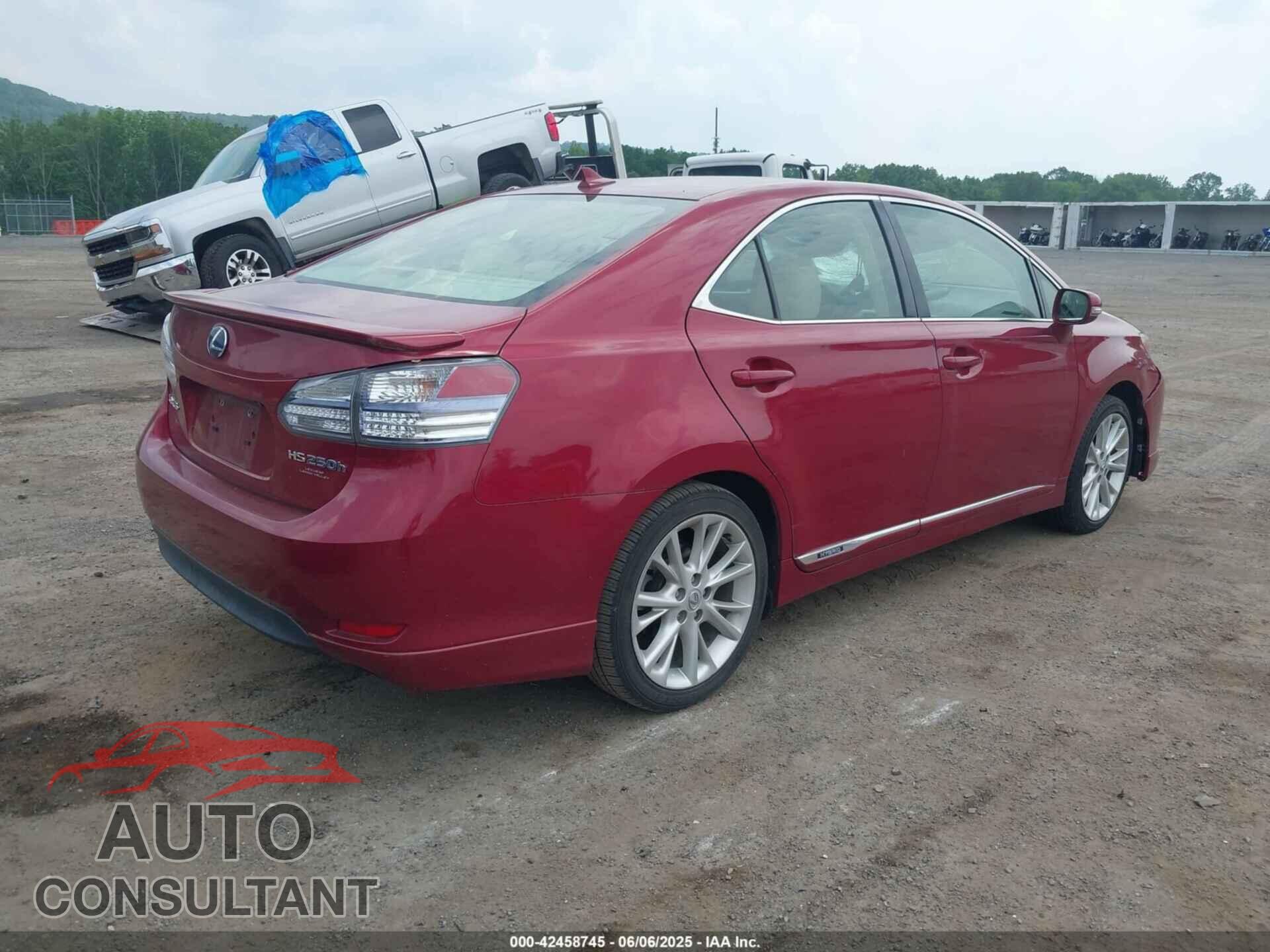 LEXUS HS 250H 2010 - JTHBB1BA3A2013893