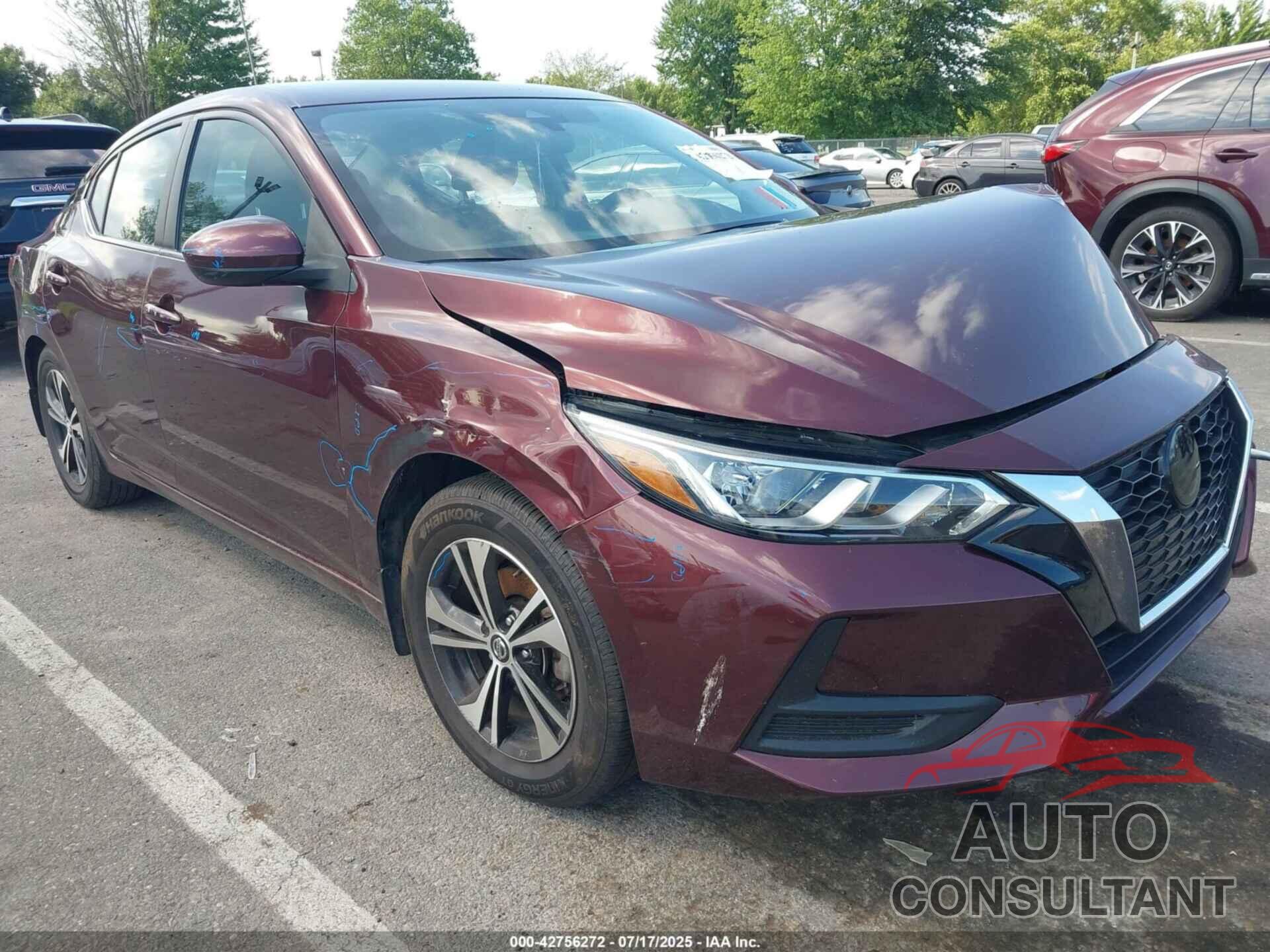 NISSAN SENTRA 2022 - 3N1AB8CV9NY212044