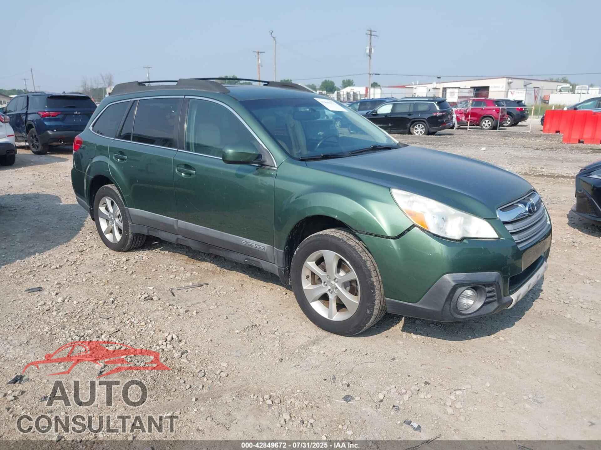 SUBARU OUTBACK 2013 - 4S4BRBLC8D3204478