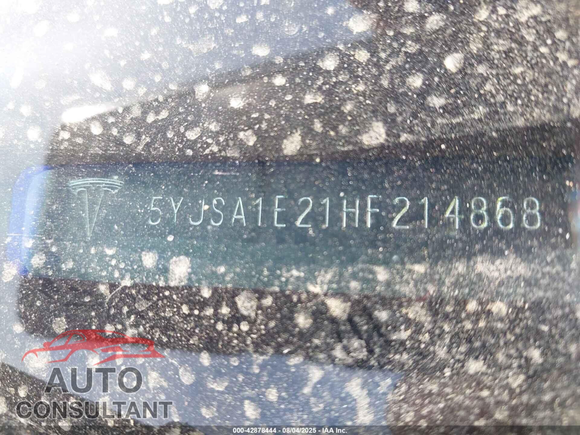 TESLA MODEL S 2017 - 5YJSA1E21HF214868