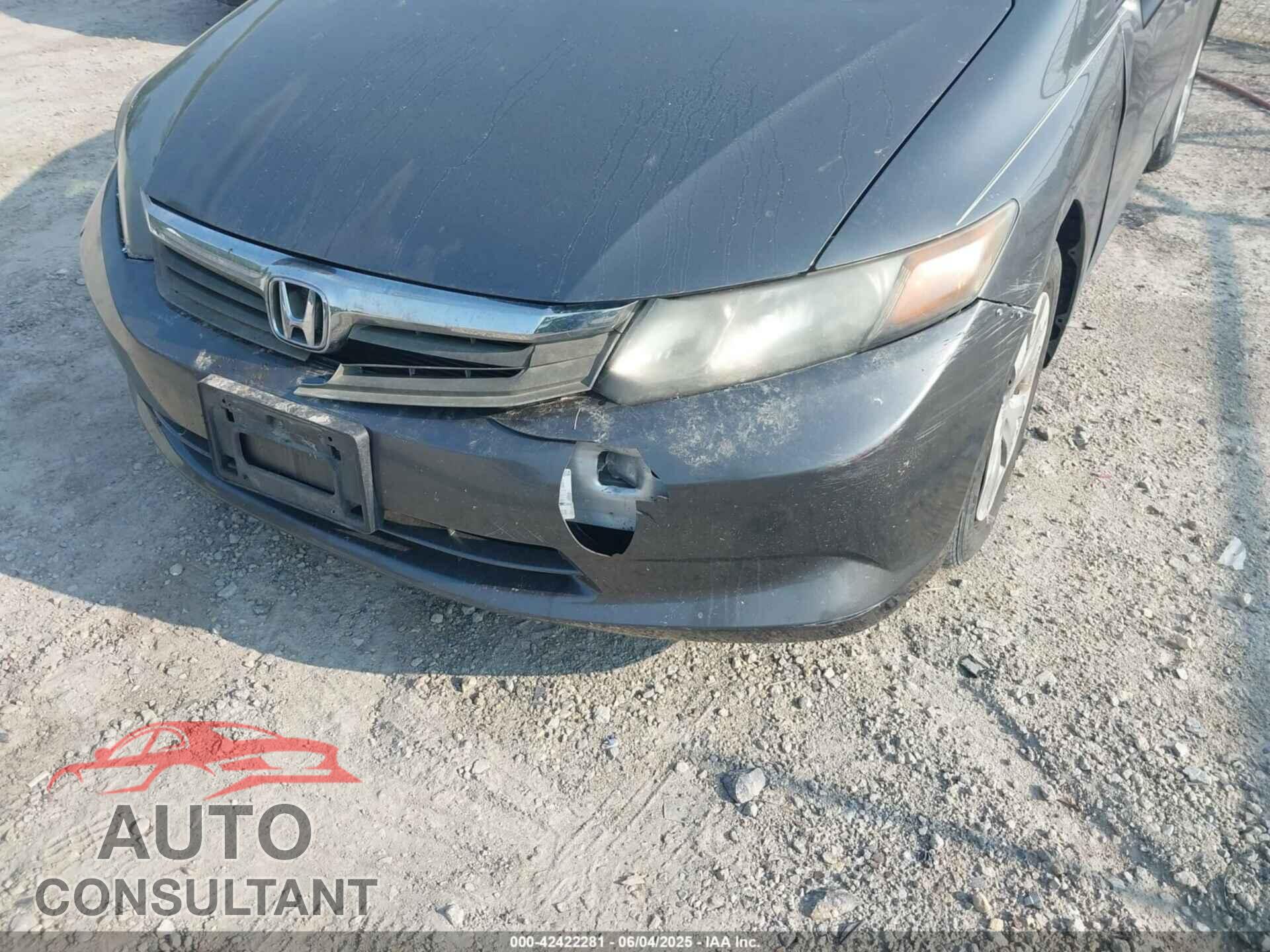 HONDA CIVIC 2012 - 19XFB2F58CE099911
