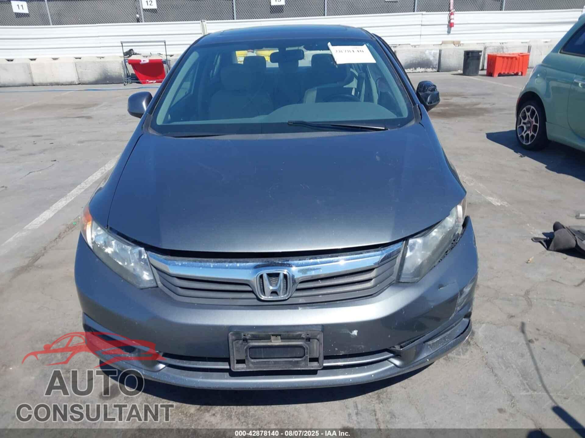 HONDA CIVIC 2012 - 19XFB2F90CE358510
