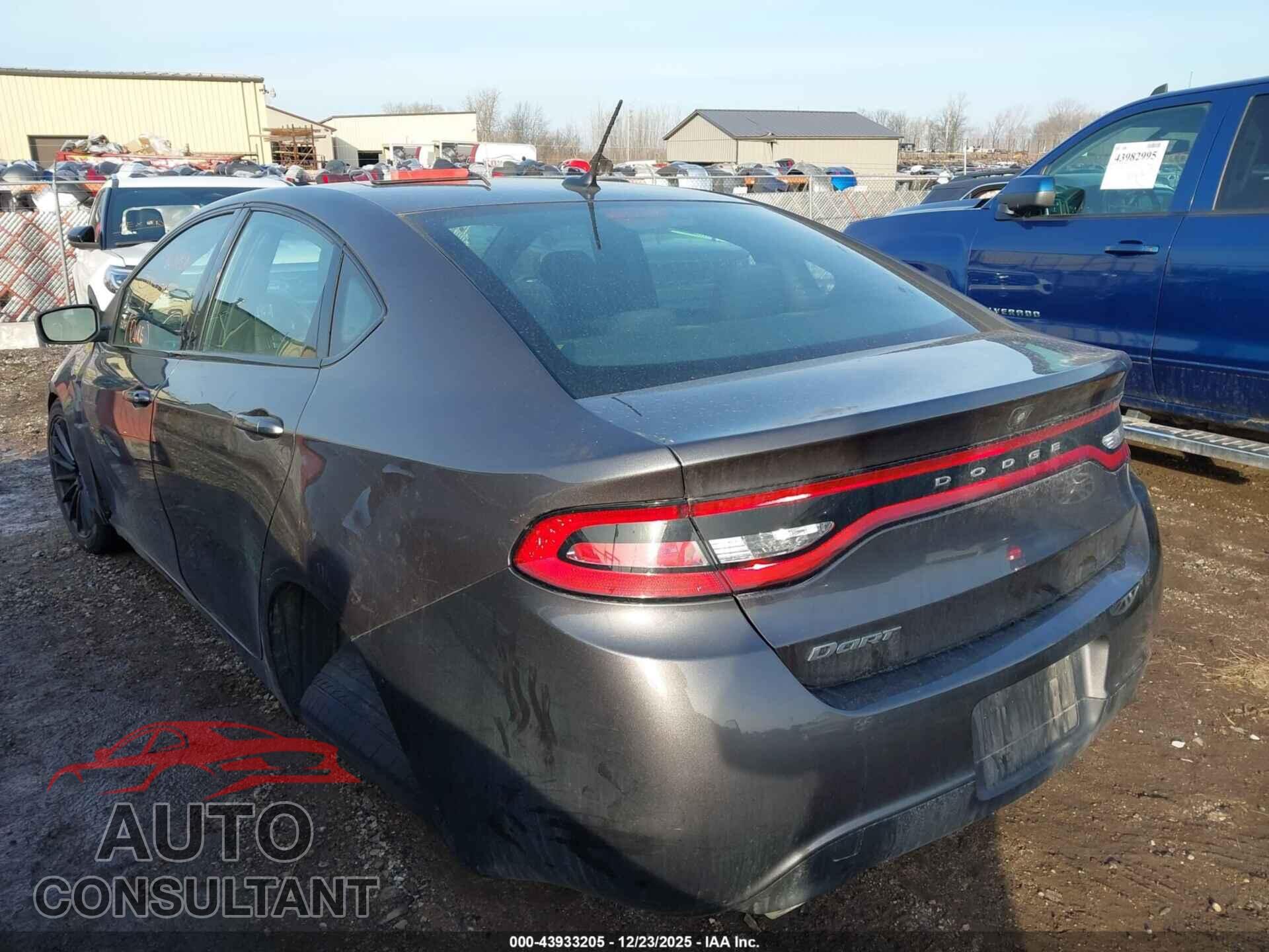 DODGE DART 2015 - 1C3CDFBB9FD437357