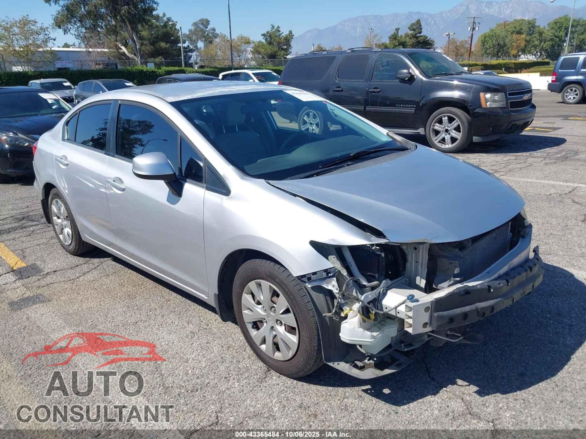 HONDA CIVIC 2012 - 19XFB2F59CE336521