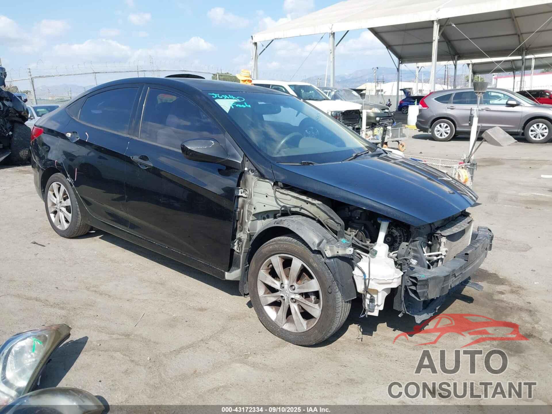 HYUNDAI ACCENT 2012 - KMHCU4AE3CU096931