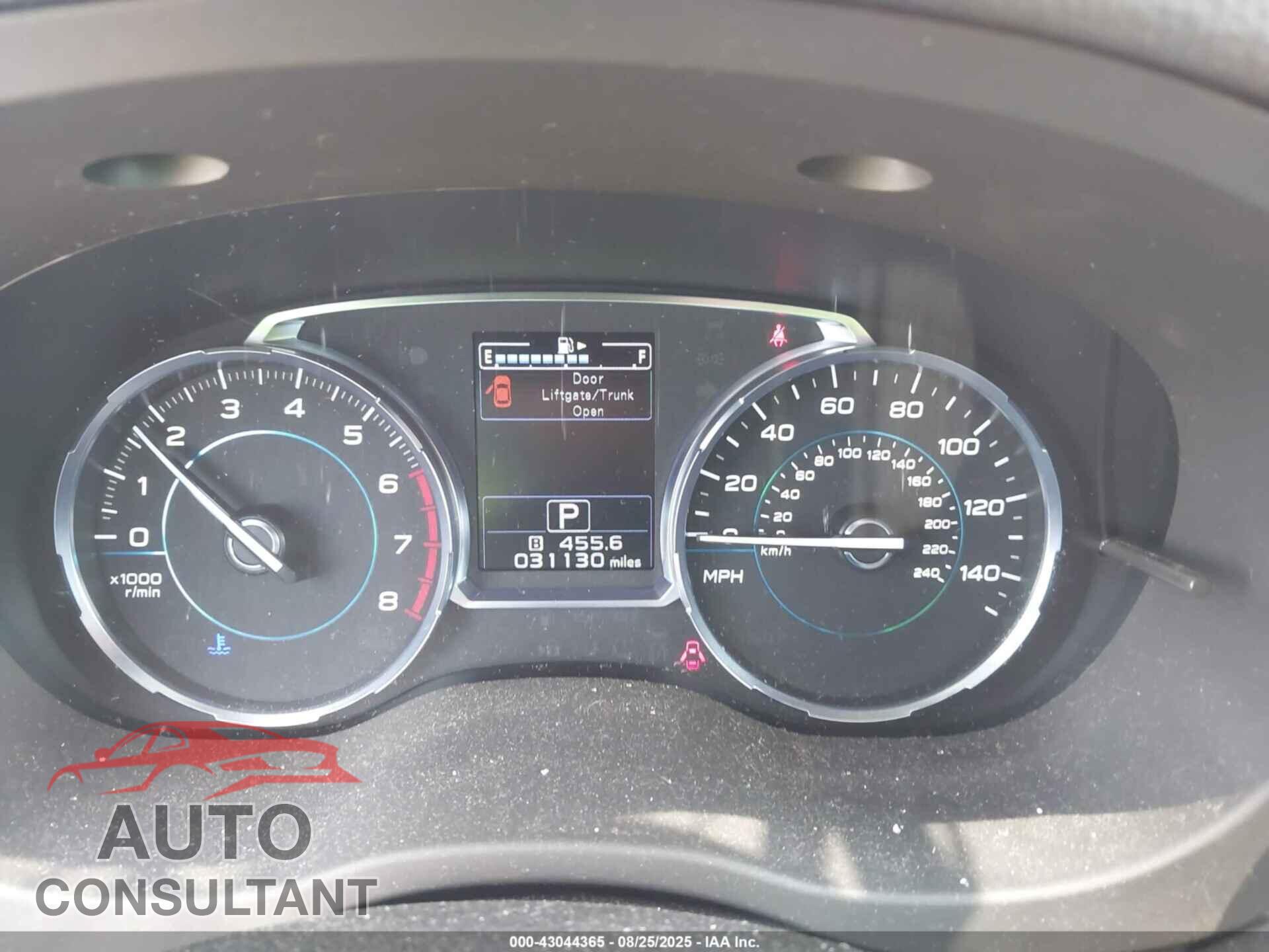 SUBARU FORESTER 2017 - JF2SJATCXHH534543