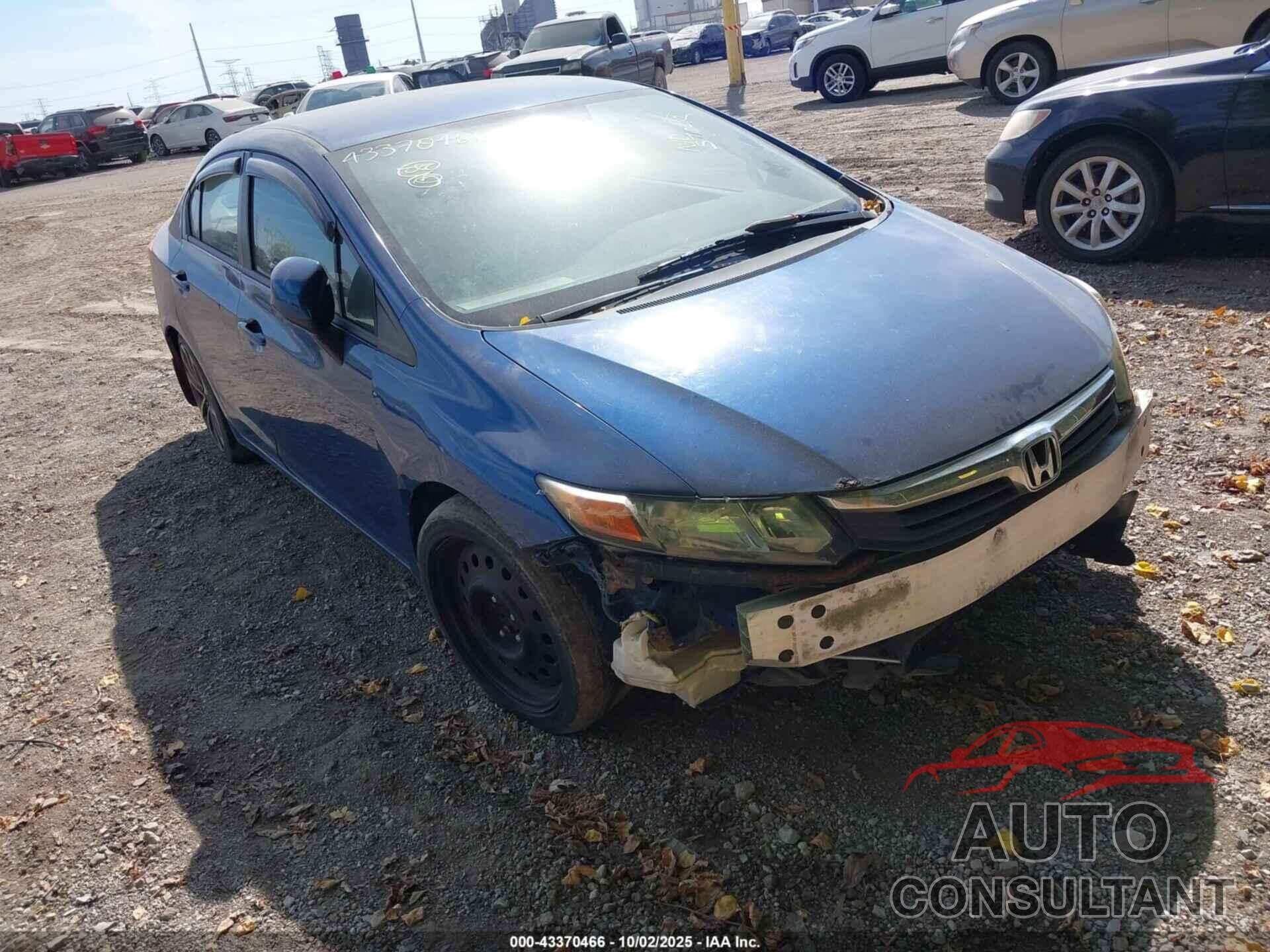 HONDA CIVIC 2012 - 19XFB2F50CE075912