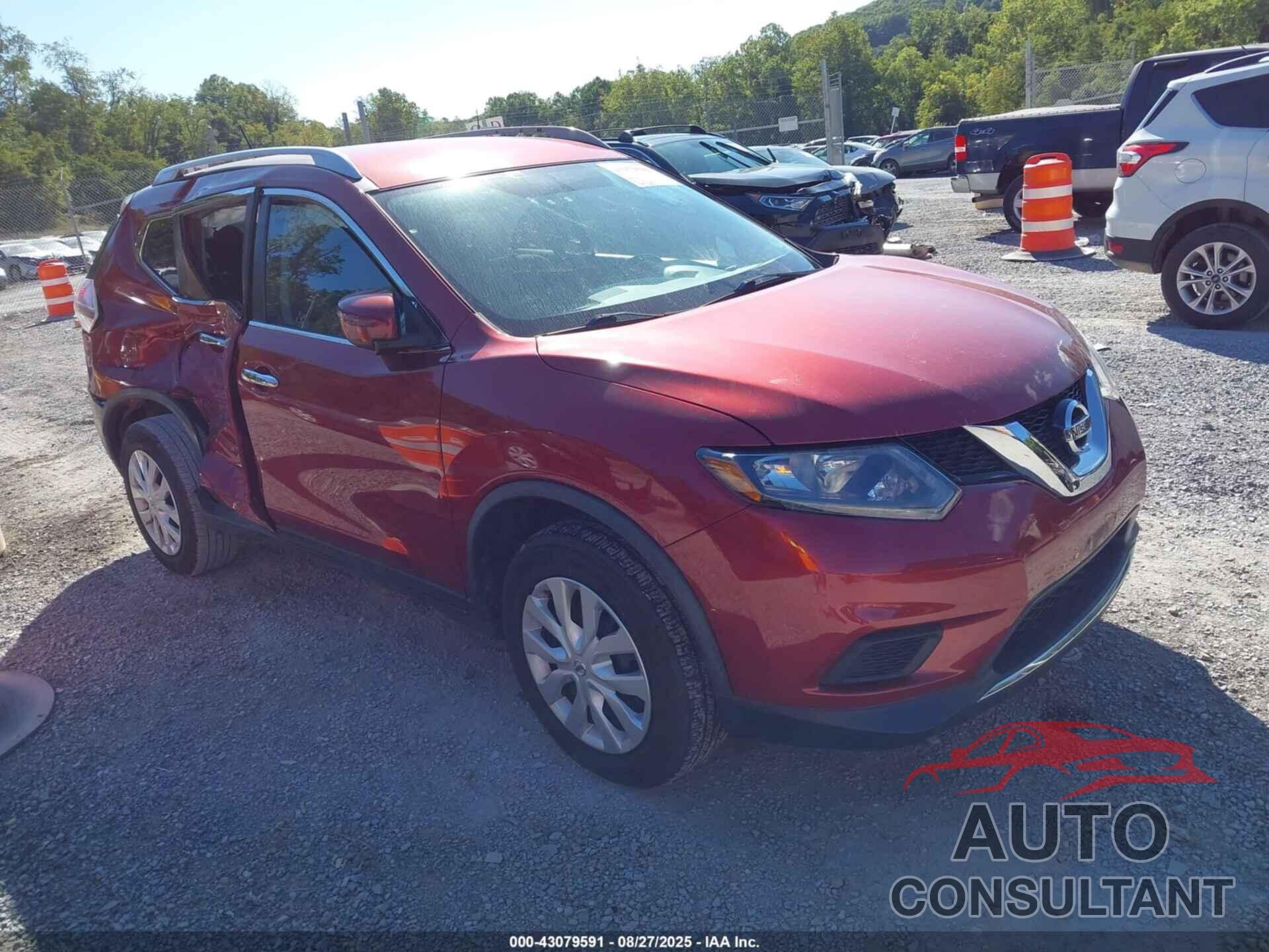 NISSAN ROGUE 2016 - KNMAT2MV7GP621475