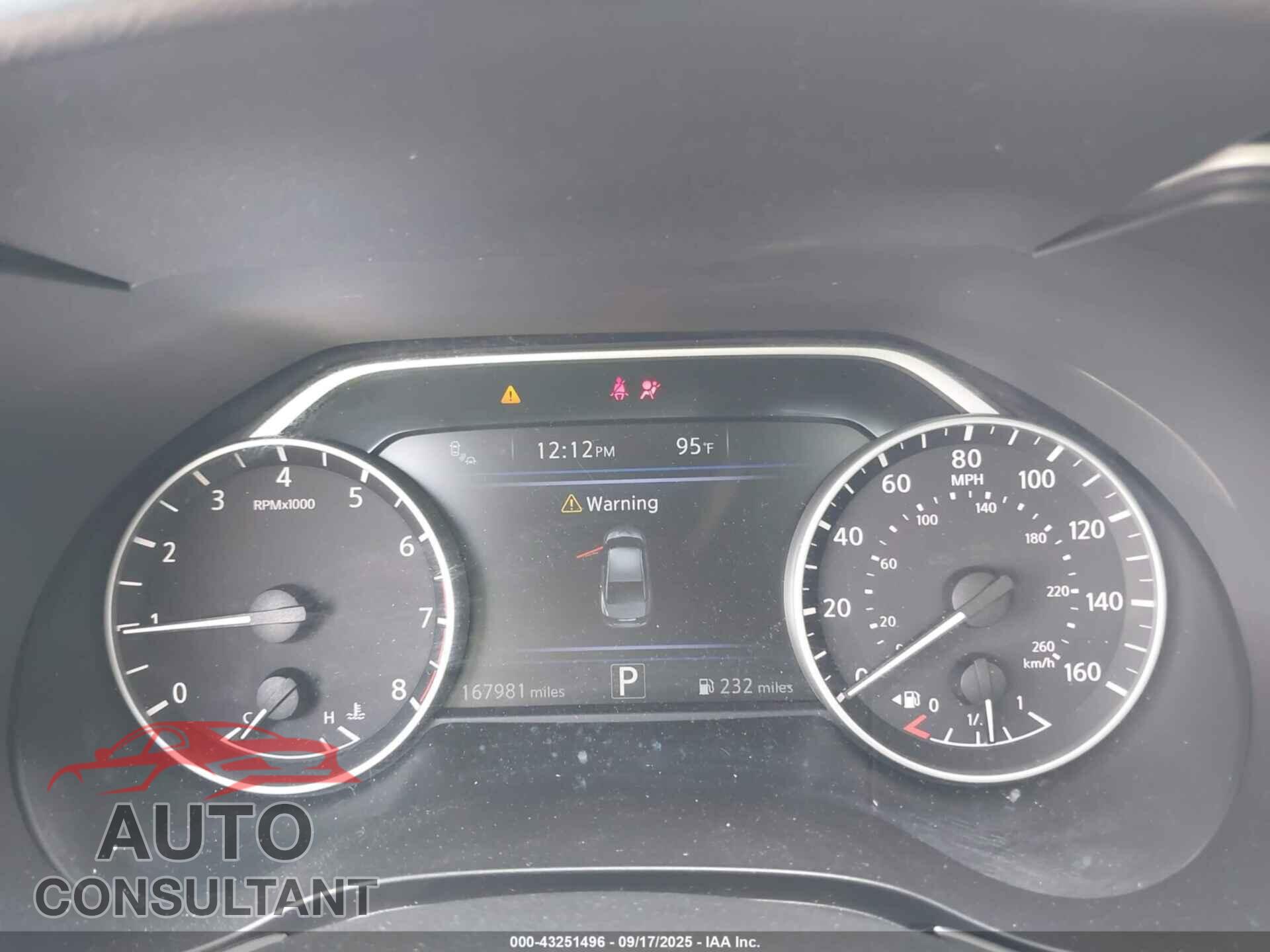 NISSAN MAXIMA 2017 - 1N4AA6AP1HC443676