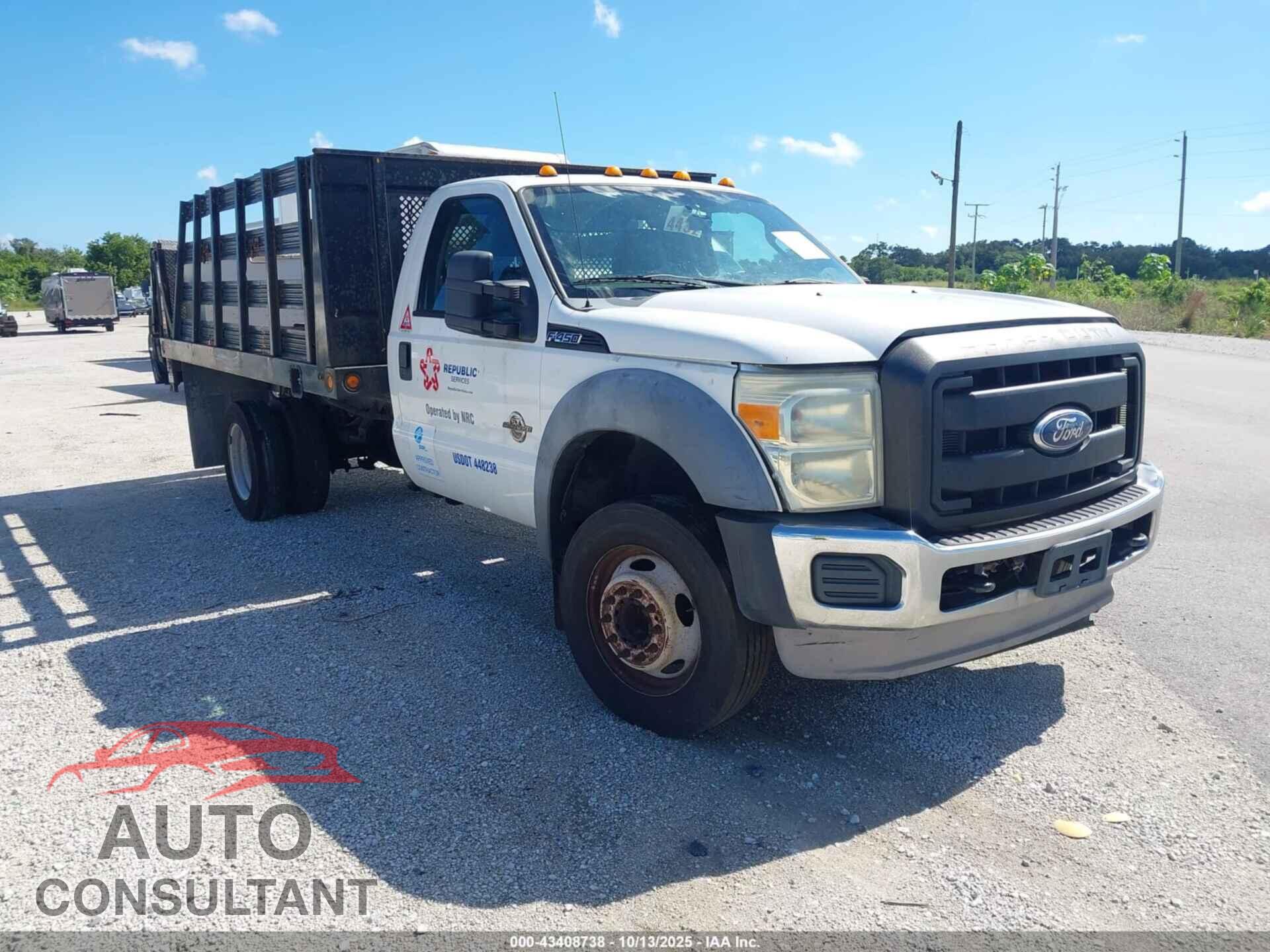 FORD F-450 CHASSIS 2011 - 1FDUF4GT7BEA43193