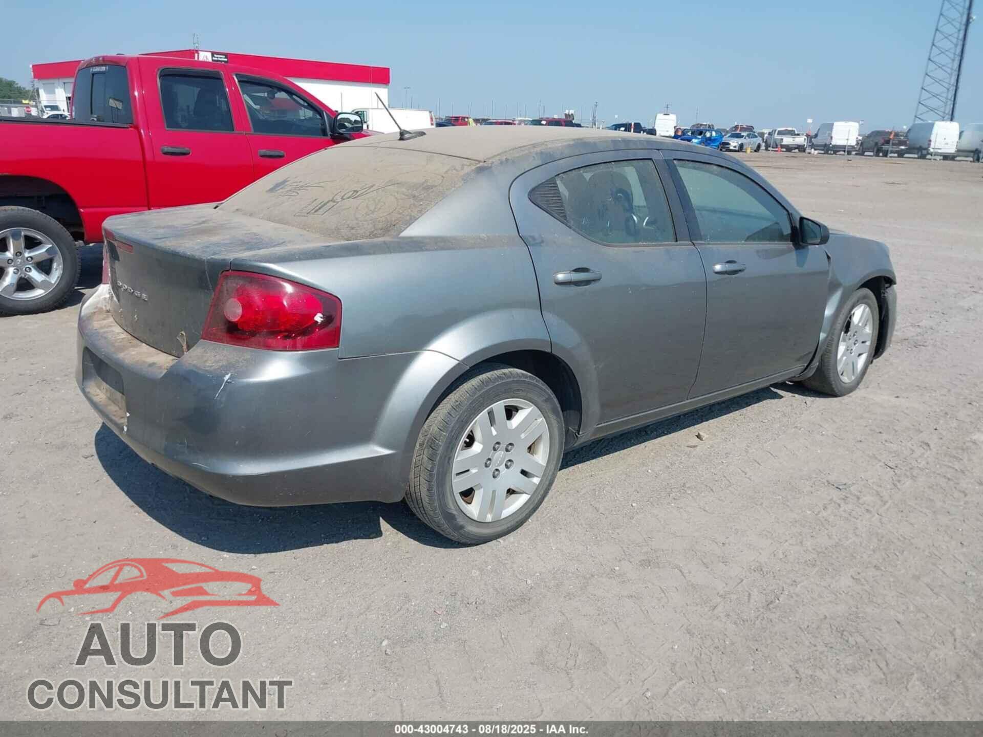 DODGE AVENGER 2012 - 1C3CDZAB5CN275297