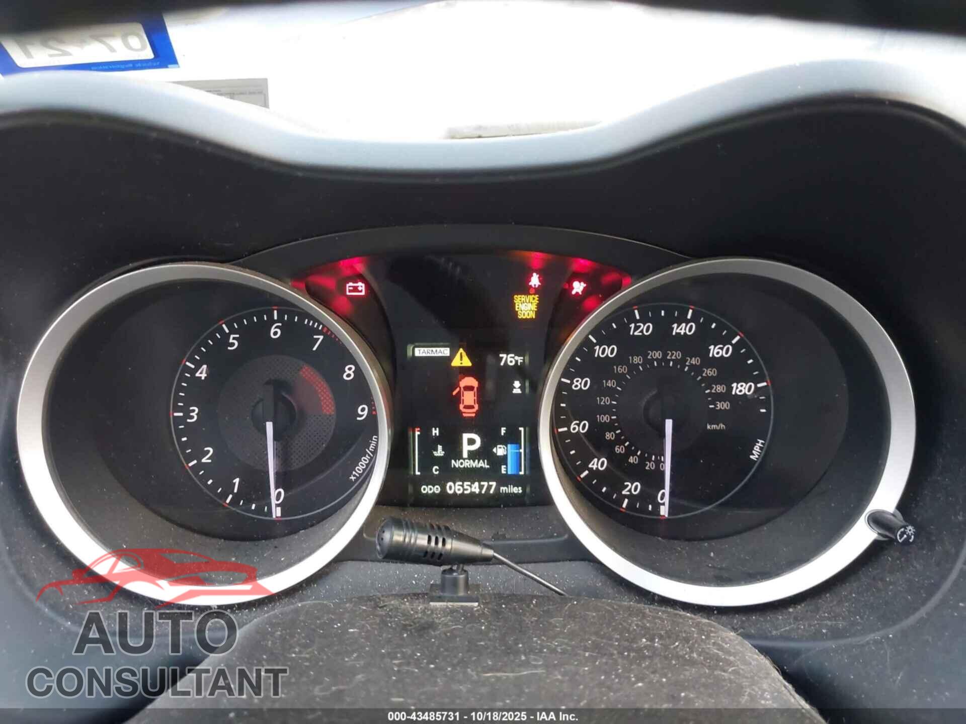 MITSUBISHI LANCER EVOLUTION 2015 - JA32W5FV7FU008779