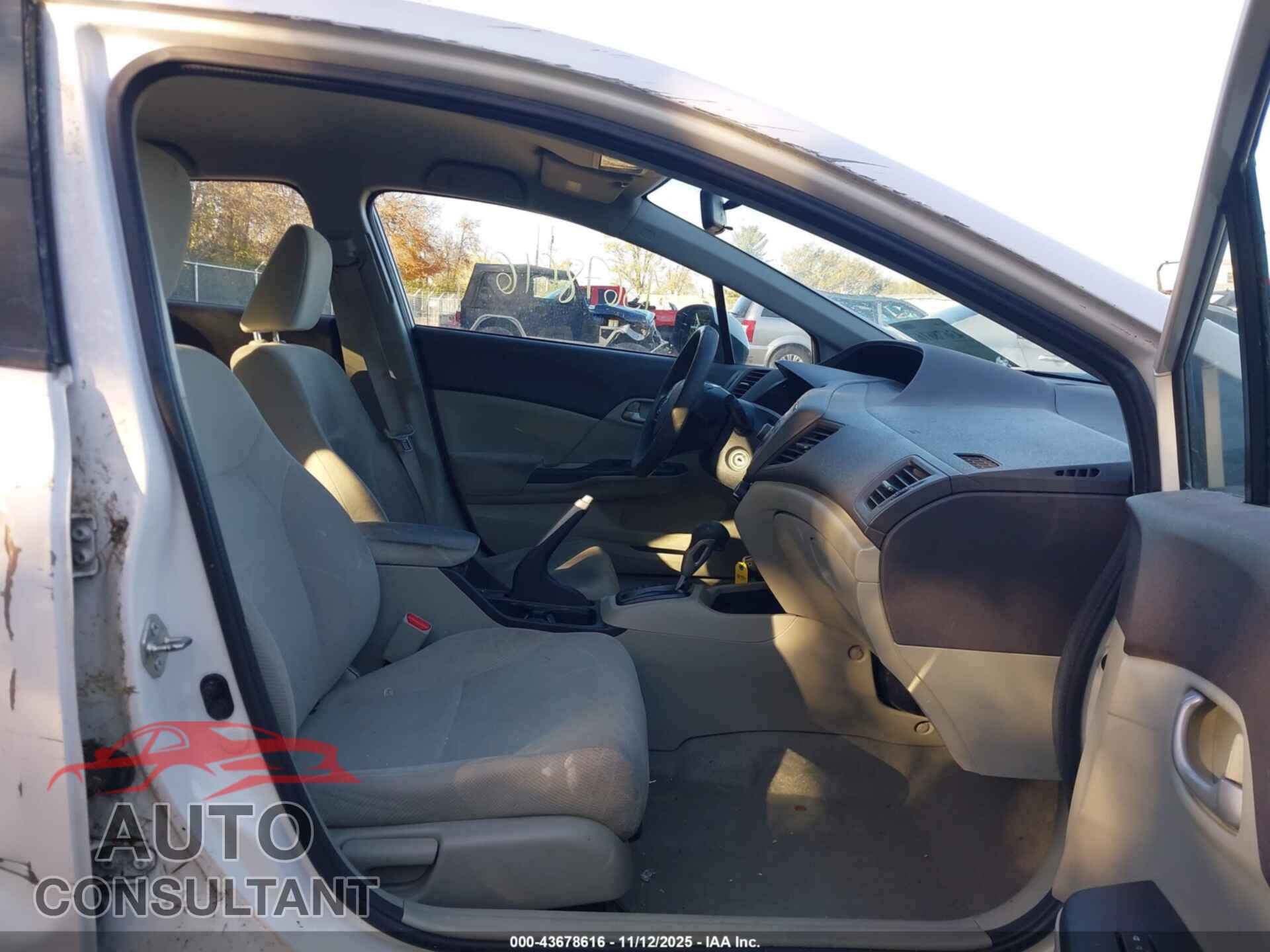 HONDA CIVIC 2012 - 19XFB2F57CE106914