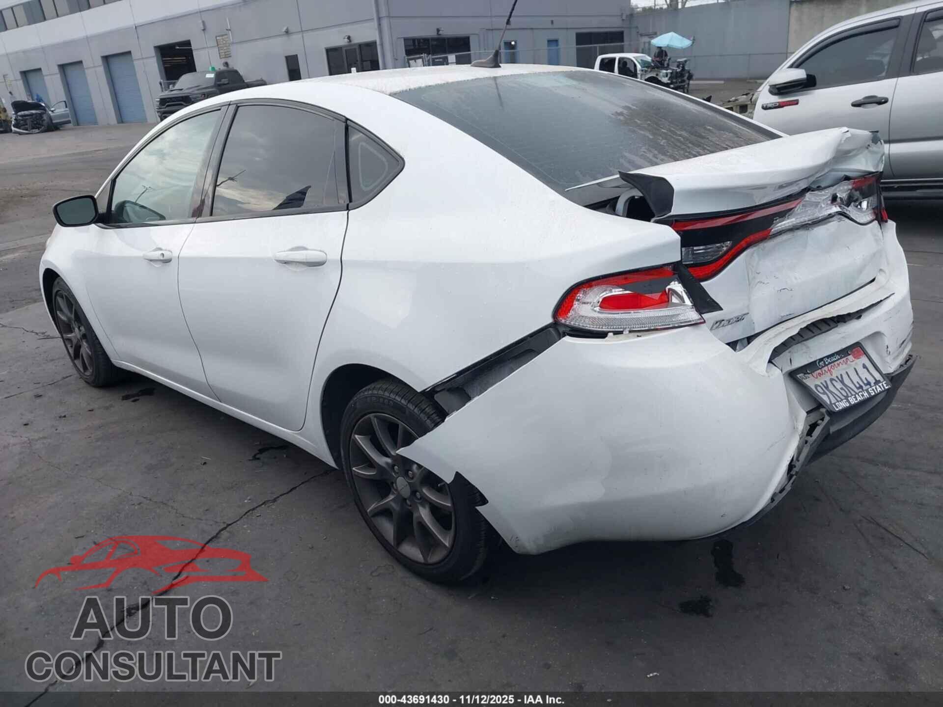 DODGE DART 2015 - 1C3CDFAA3FD434883