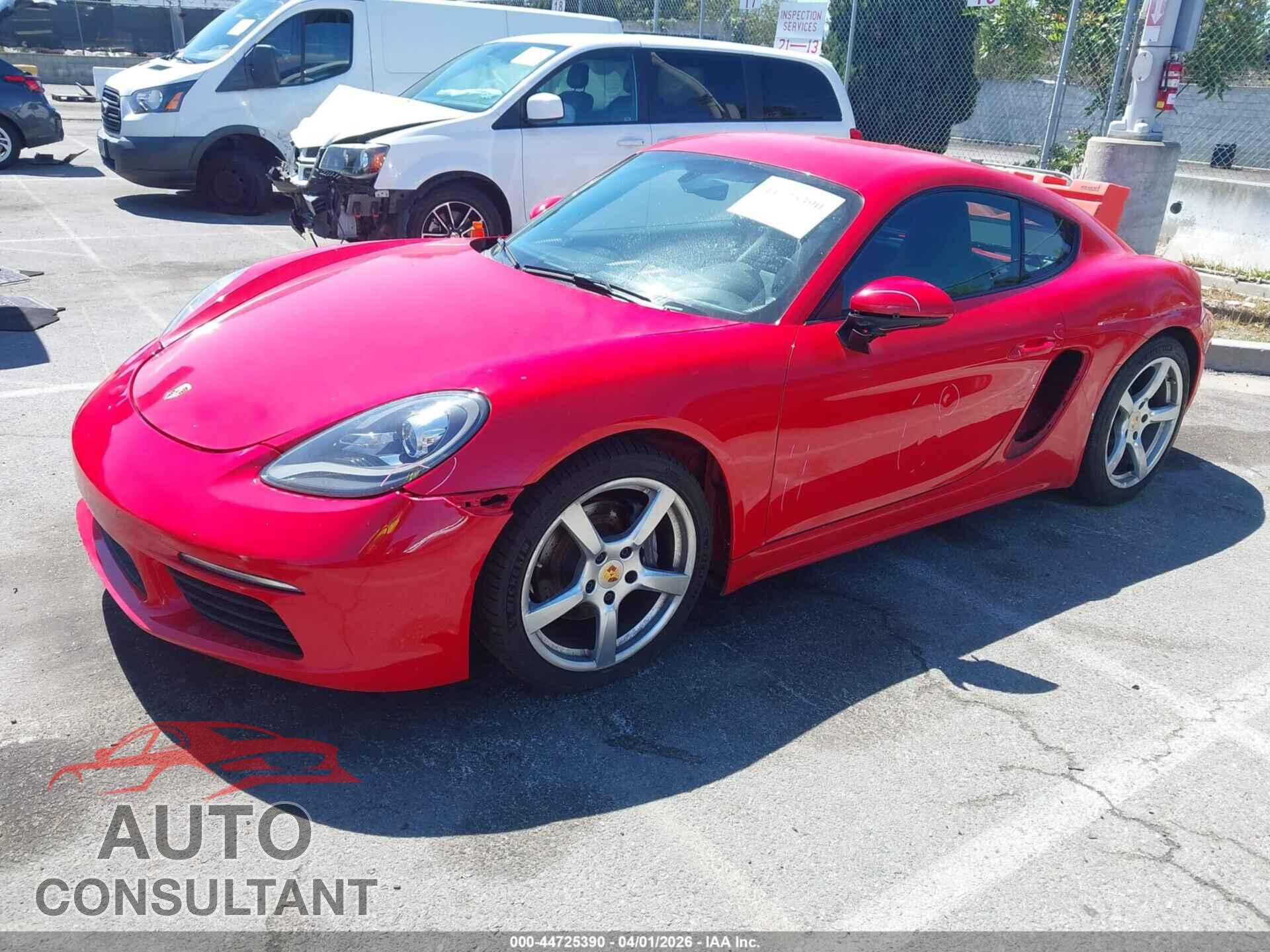 PORSCHE 718 CAYMAN 2018 - WP0AA2A82JK260357