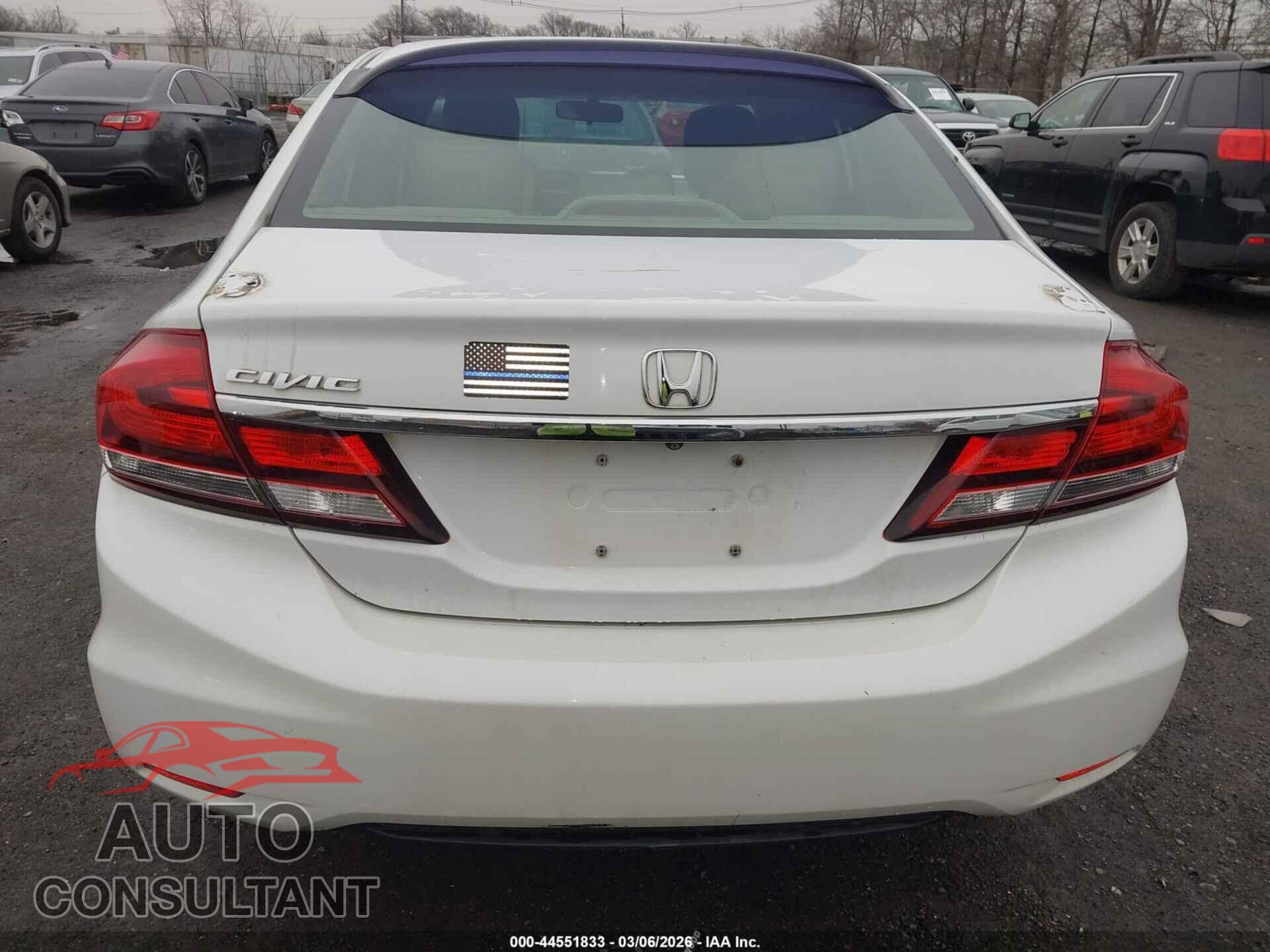 HONDA CIVIC 2013 - 19XFB2F9XDE220166