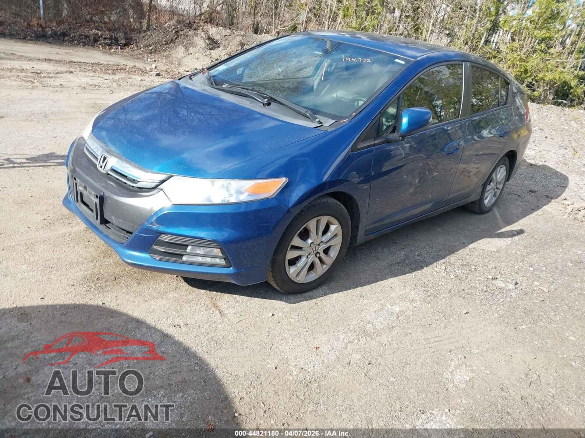 HONDA INSIGHT 2012 - JHMZE2H73CS005254