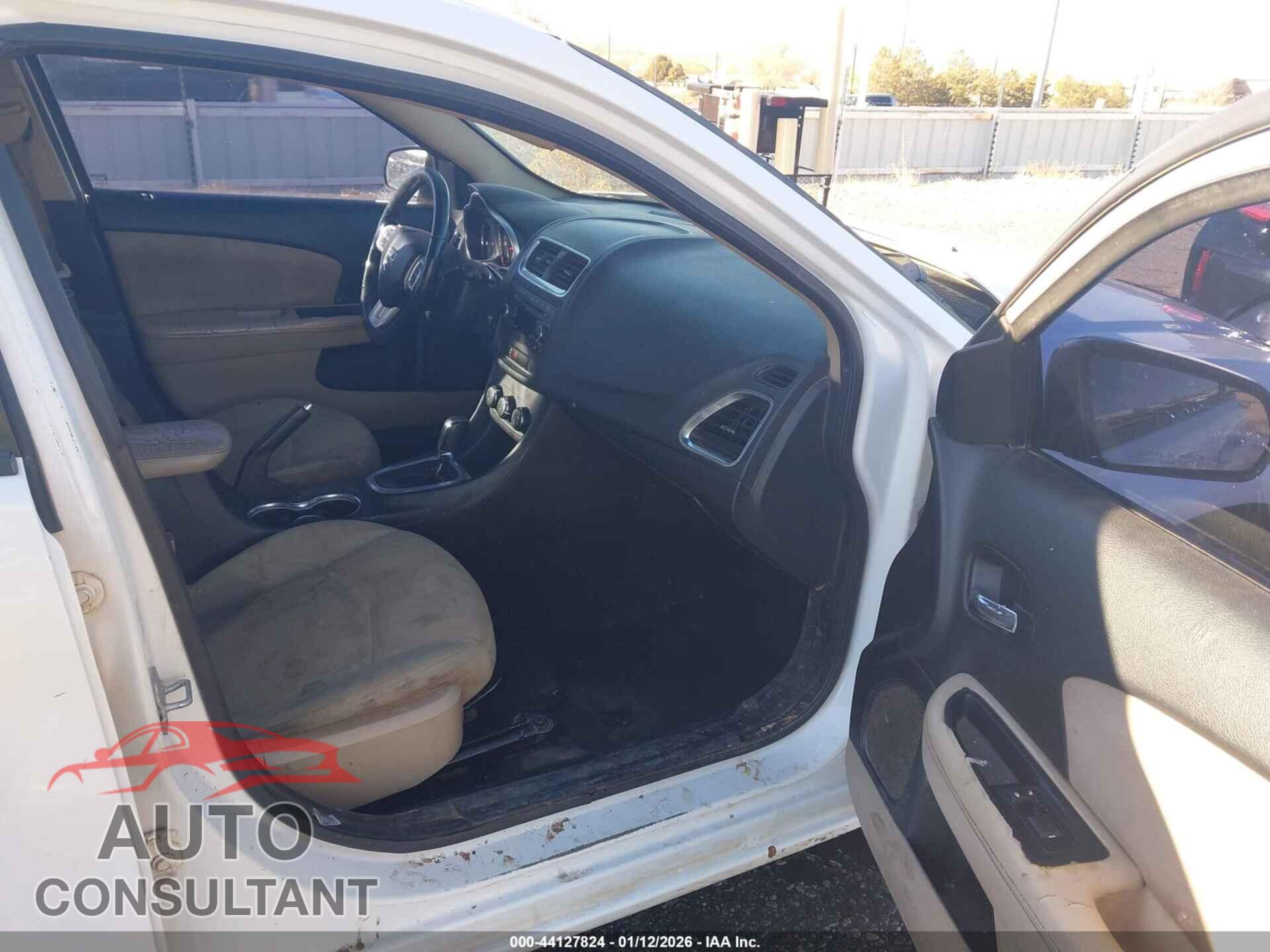 DODGE AVENGER 2012 - 1C3CDZCB9CN147724
