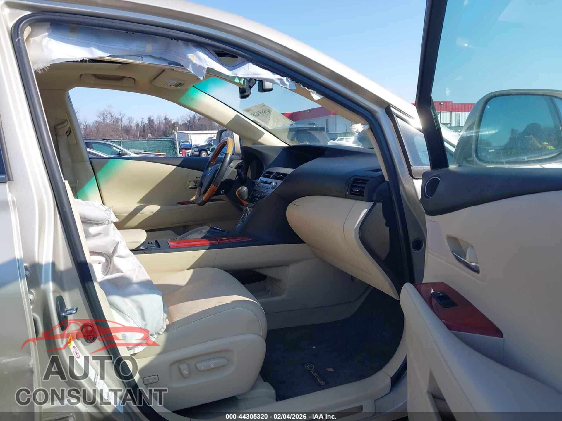 LEXUS RX 350 2011 - 2T2BK1BA7BC094347