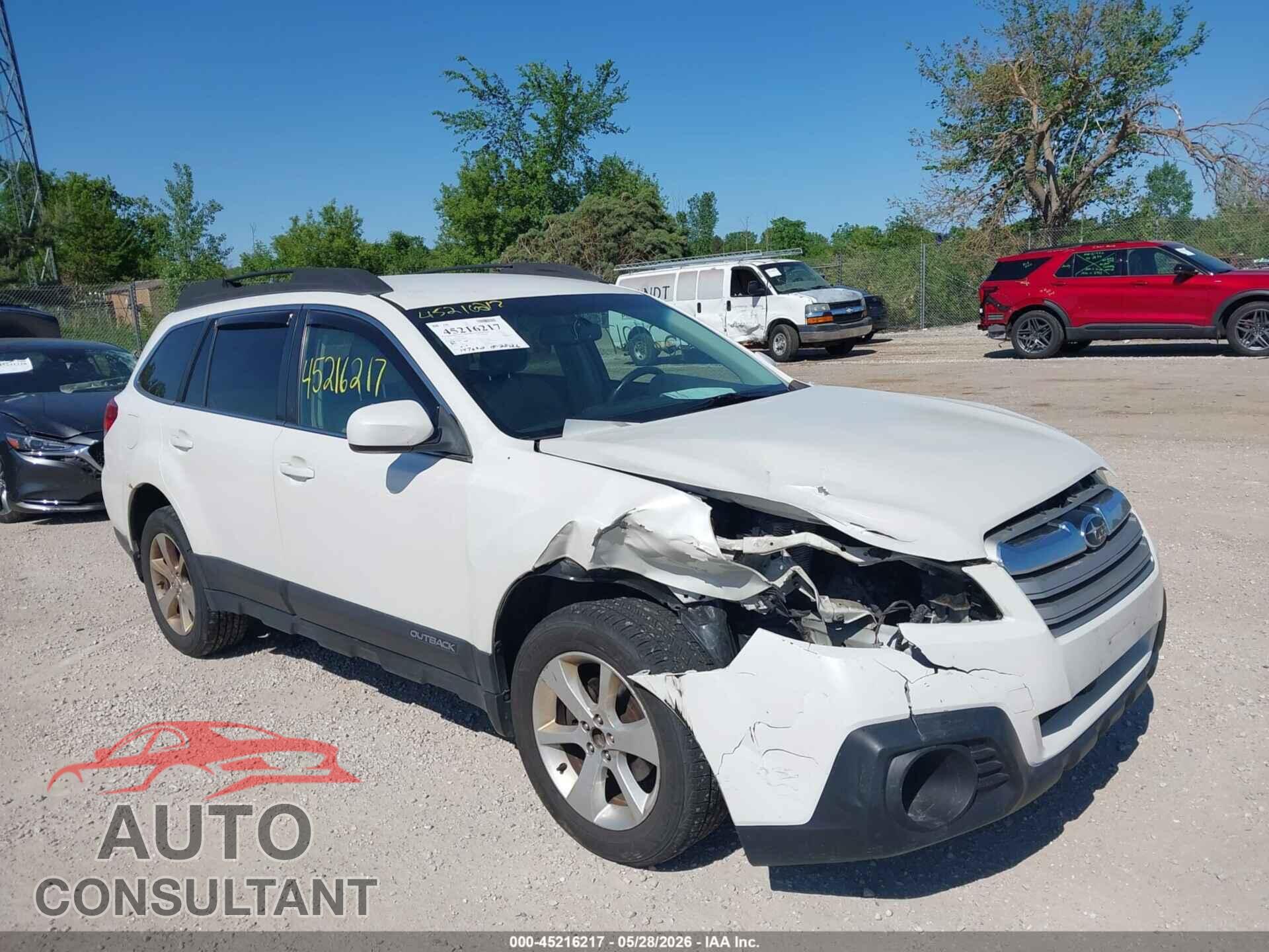 SUBARU OUTBACK 2014 - 4S4BRCCC8E3243000