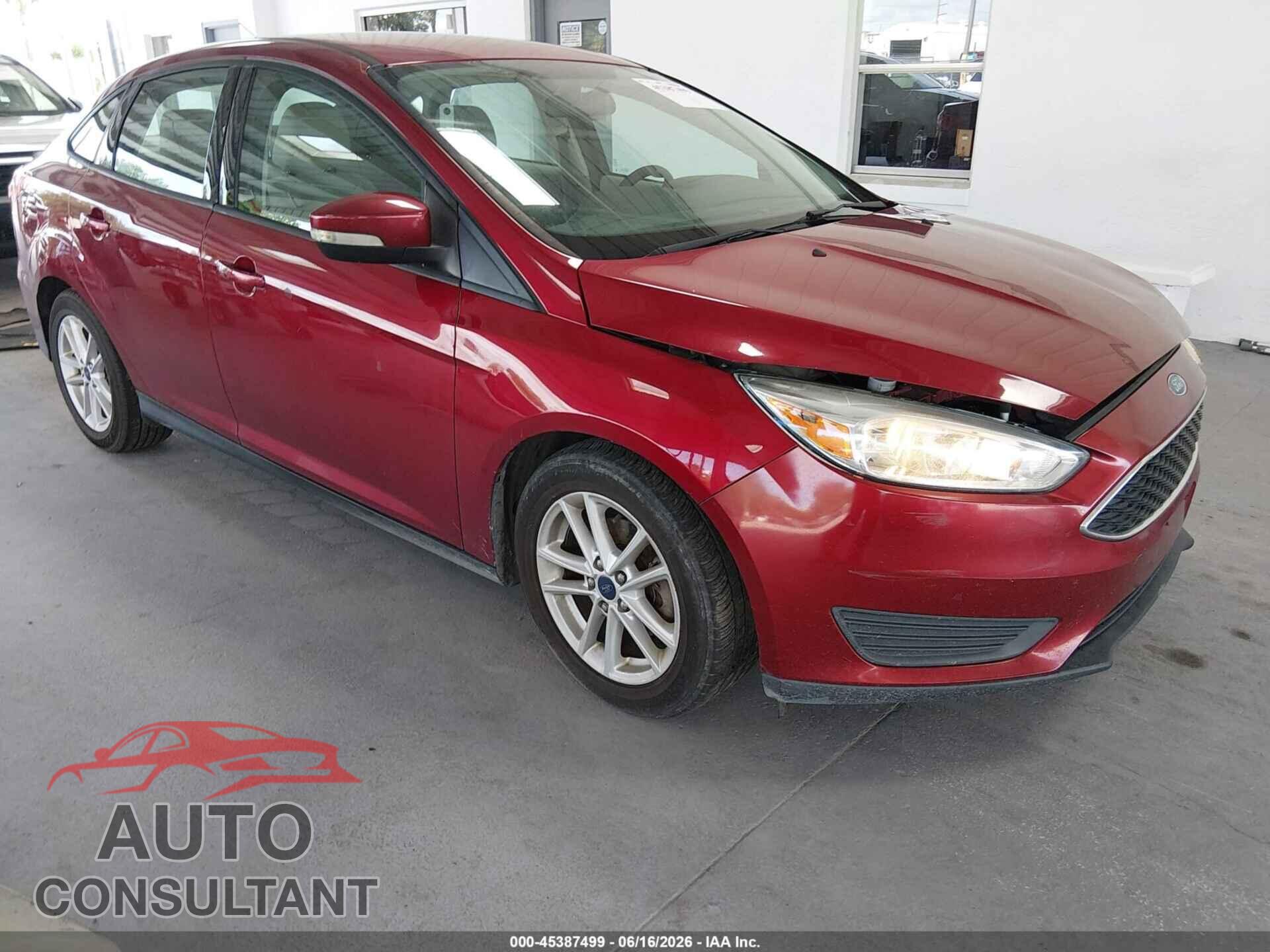 FORD FOCUS 2016 - 1FADP3F29GL378064