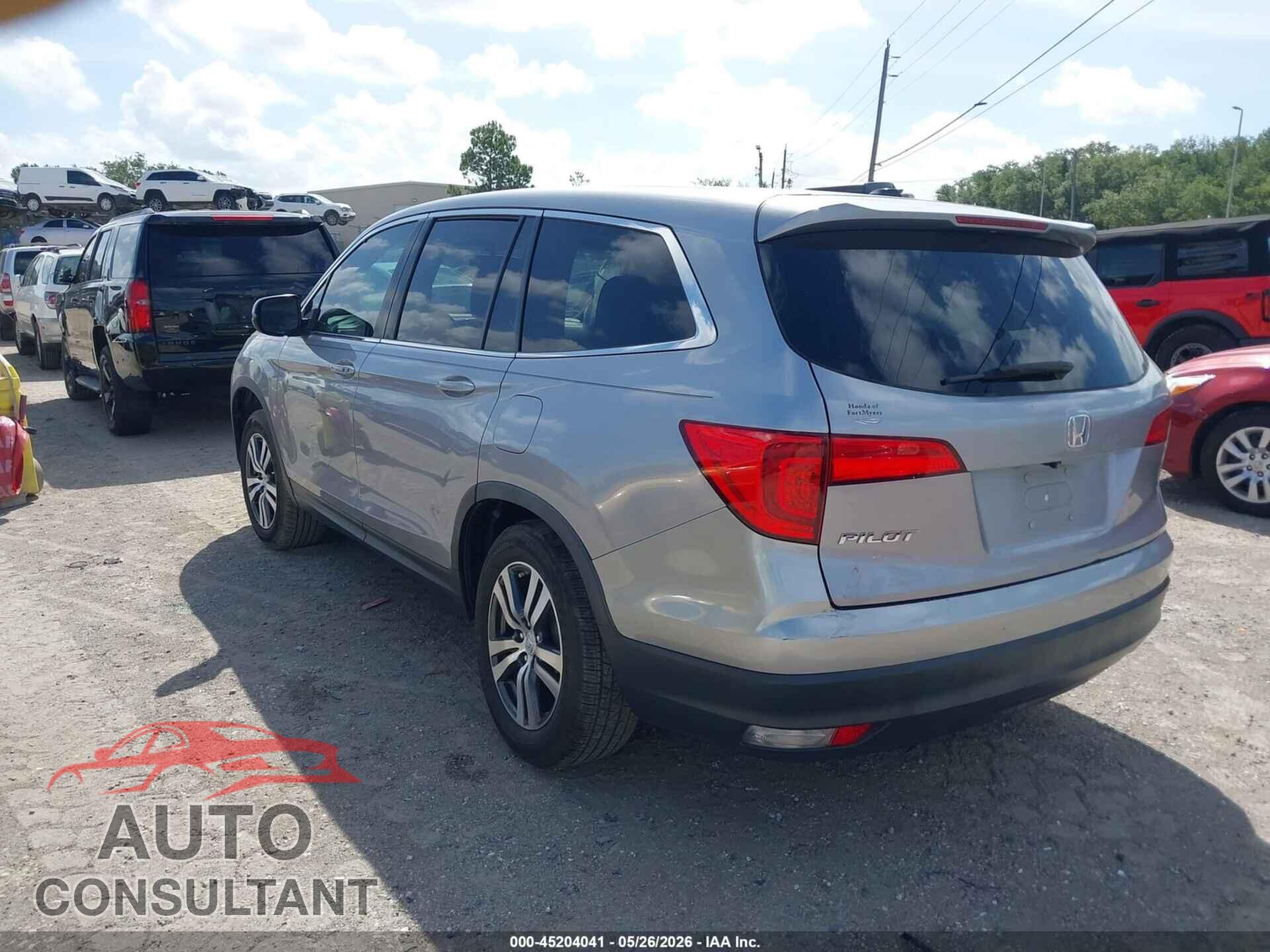 HONDA PILOT 2017 - 5FNYF5H52HB024330